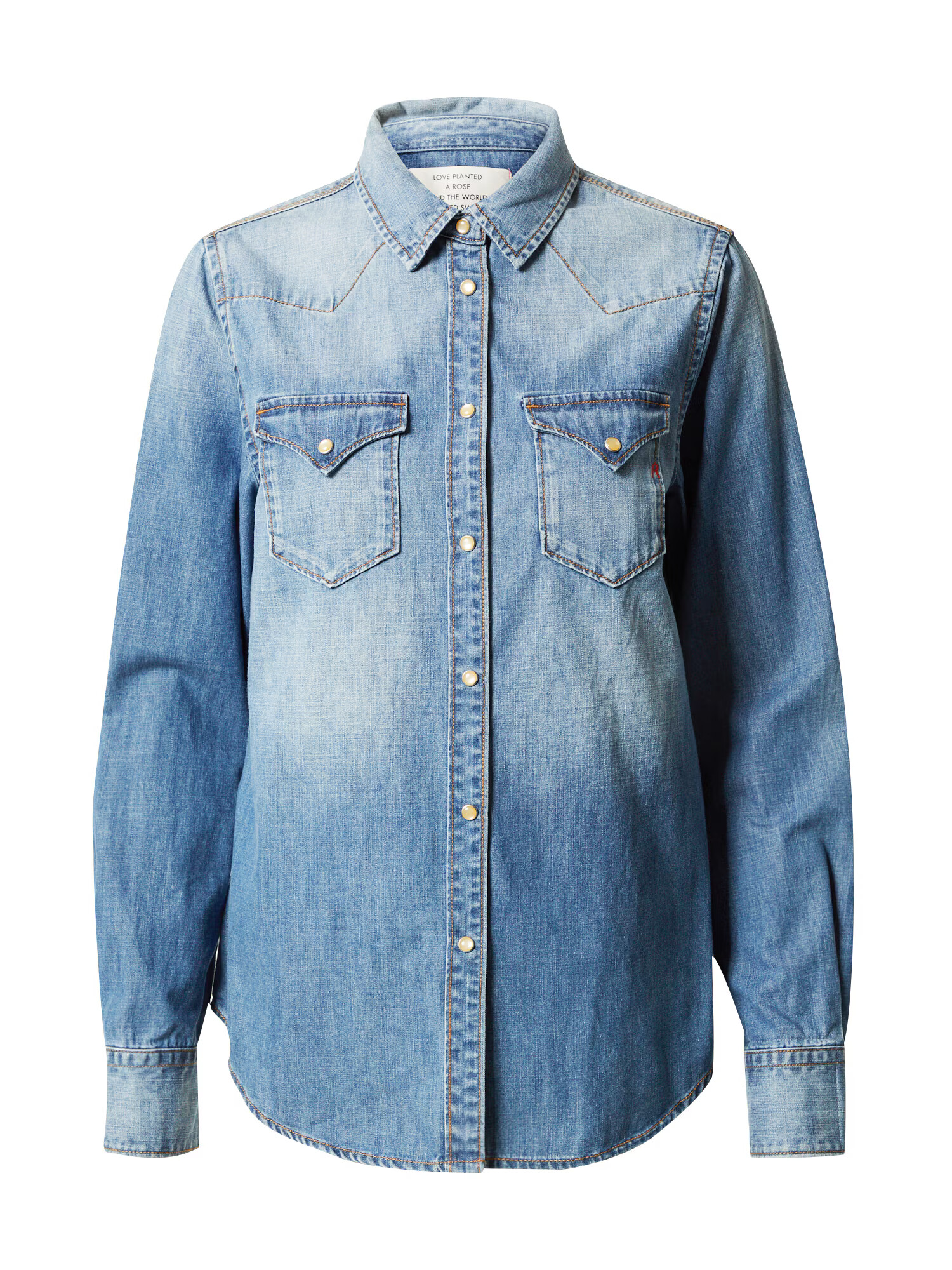 REPLAY Bluza moder denim - Pepit.si