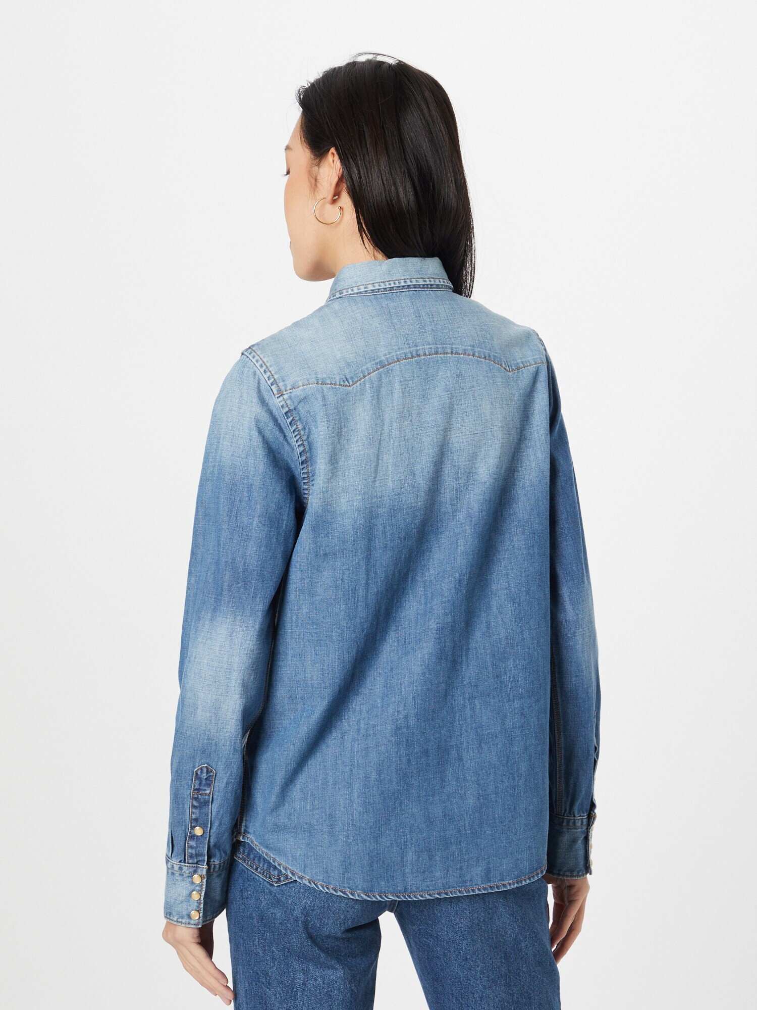 REPLAY Bluza moder denim - Pepit.si