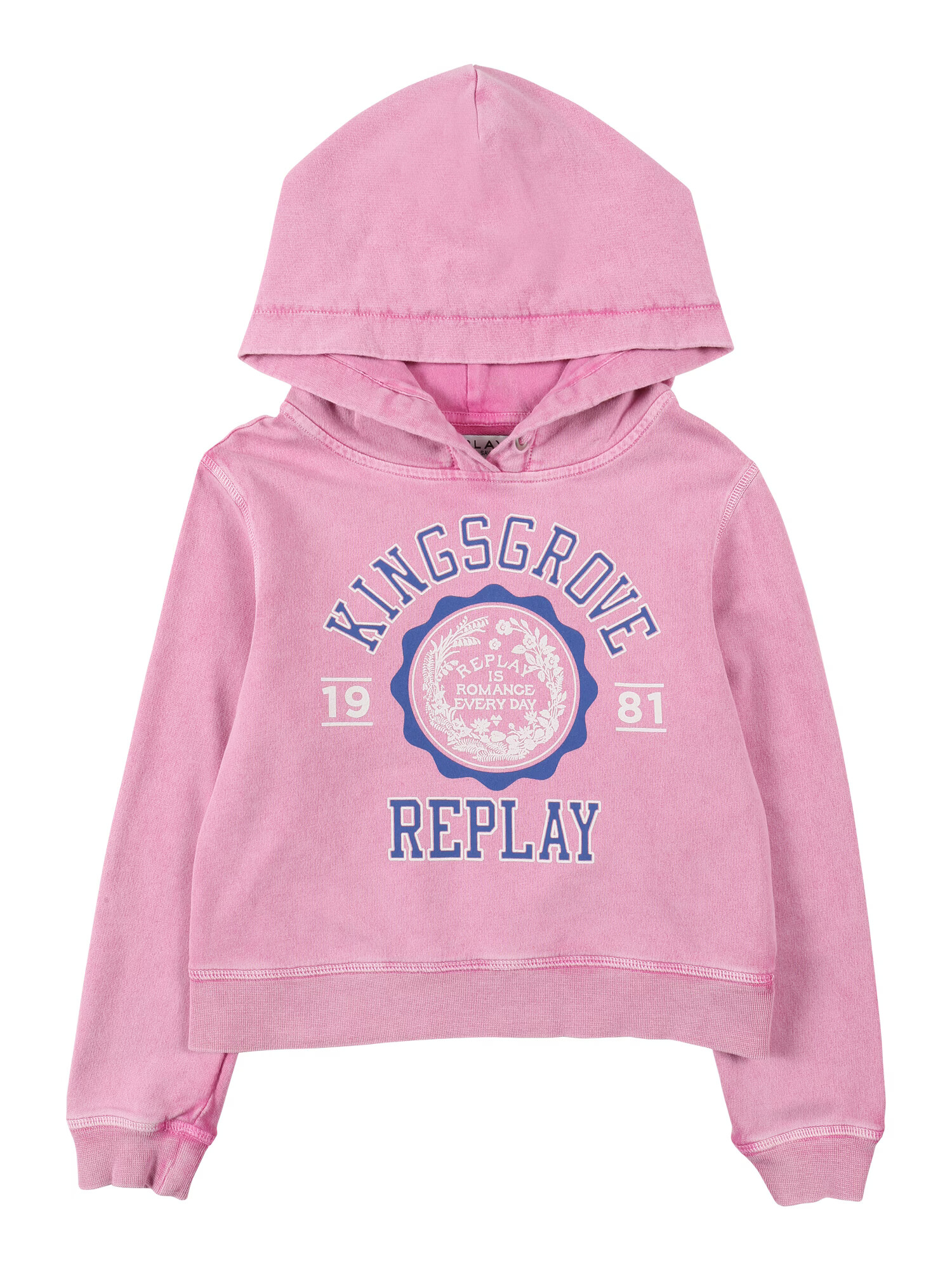 REPLAY Sweatshirt roza / modra / bela - Pepit.si