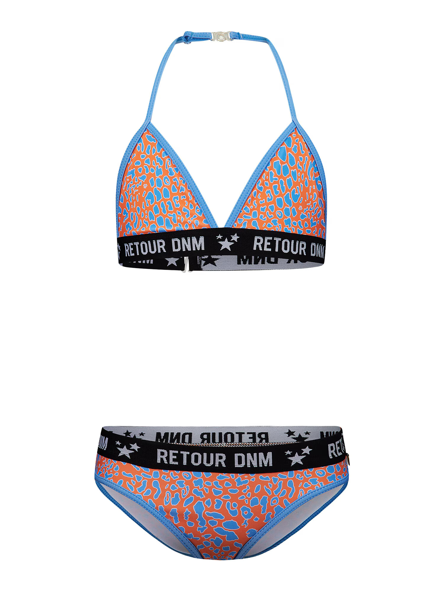 Retour Jeans Bikini 'Poppy' svetlo modra / oranžna / bela - Pepit.si