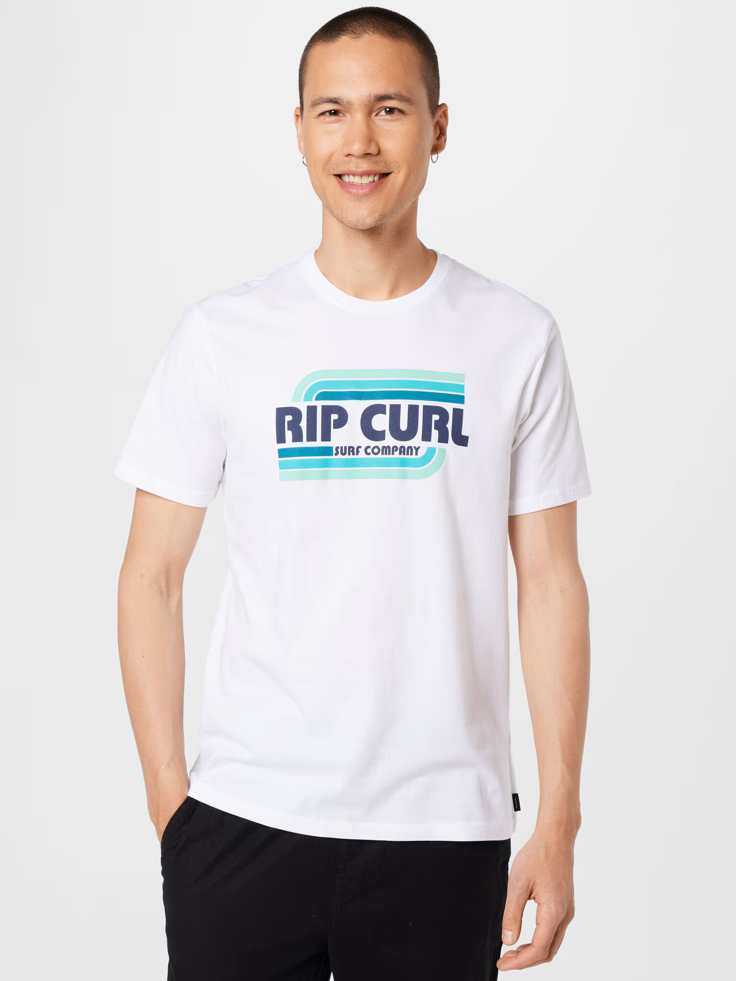 RIP CURL Funkcionalna majica 'YEH MUMMA' mornarska / turkizna / bela - Pepit.si