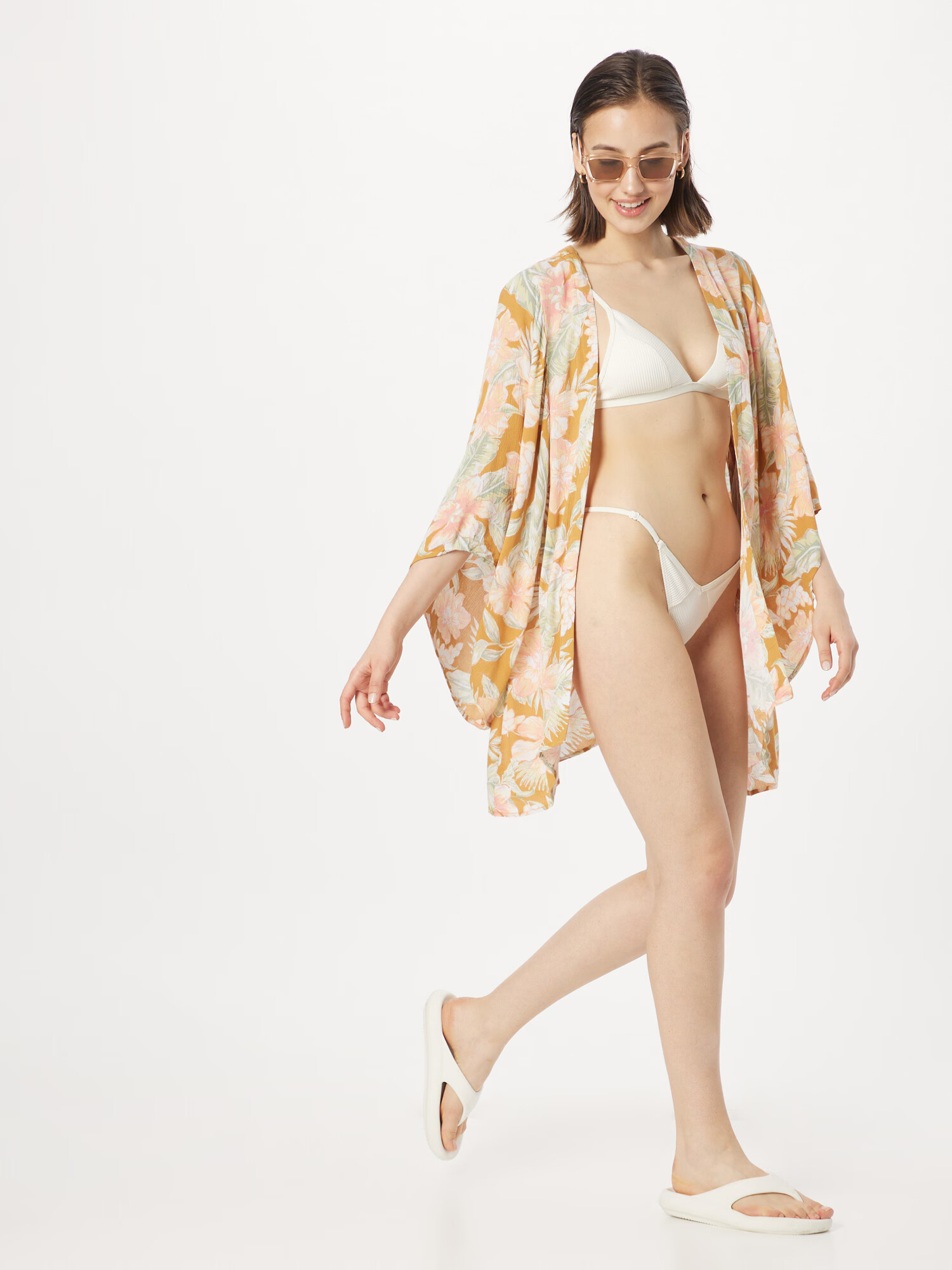 RIP CURL Kimono zlata / pastelno zelena / roza / bela - Pepit.si