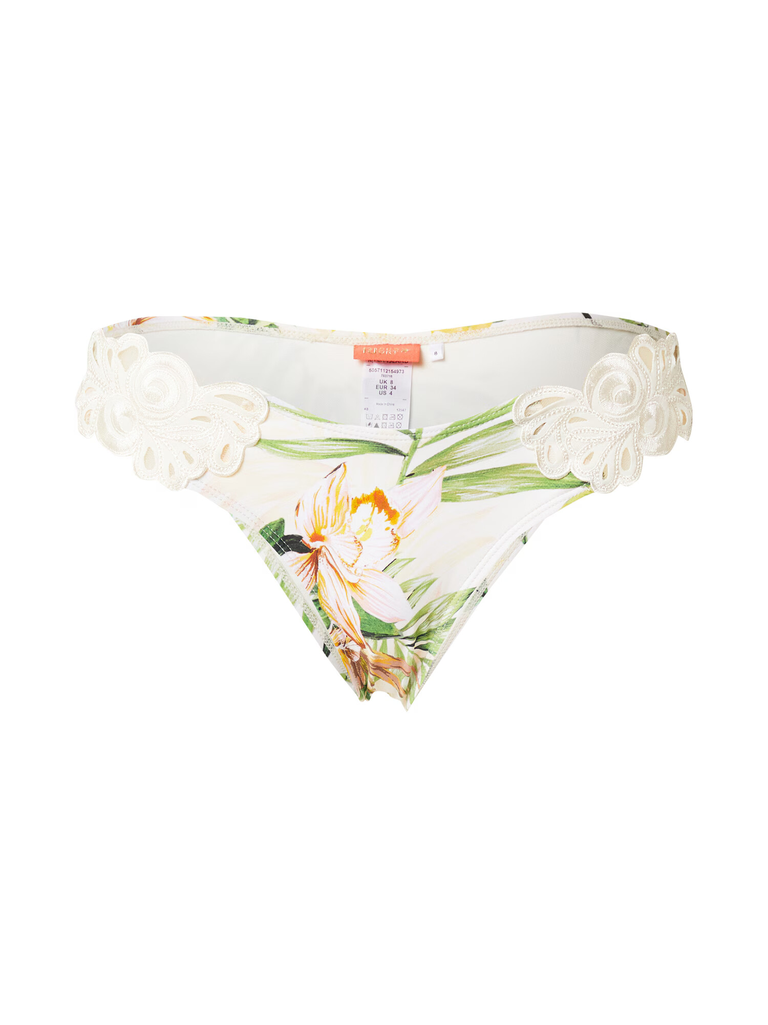 River Island Bikini hlačke kremna / zelena / oranžna / temno zelena - Pepit.si