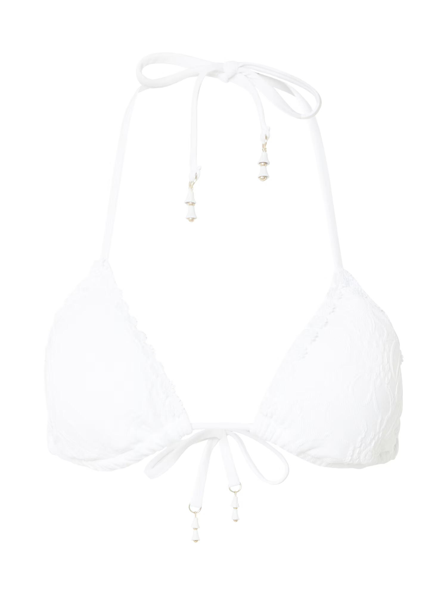 River Island Bikini zgornji del 'BRODERIE' bela - Pepit.si