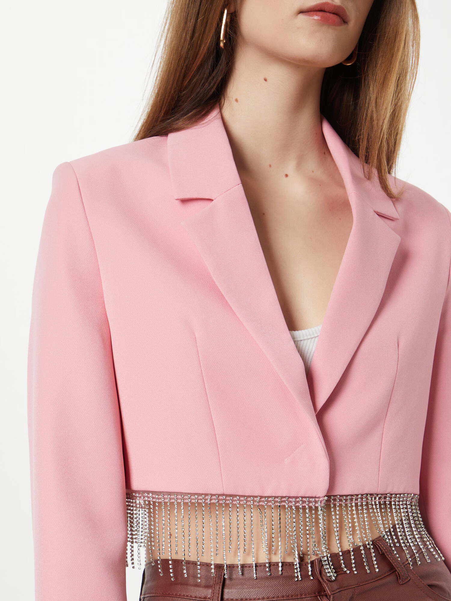 River Island Blazer roza / srebrna - Pepit.si