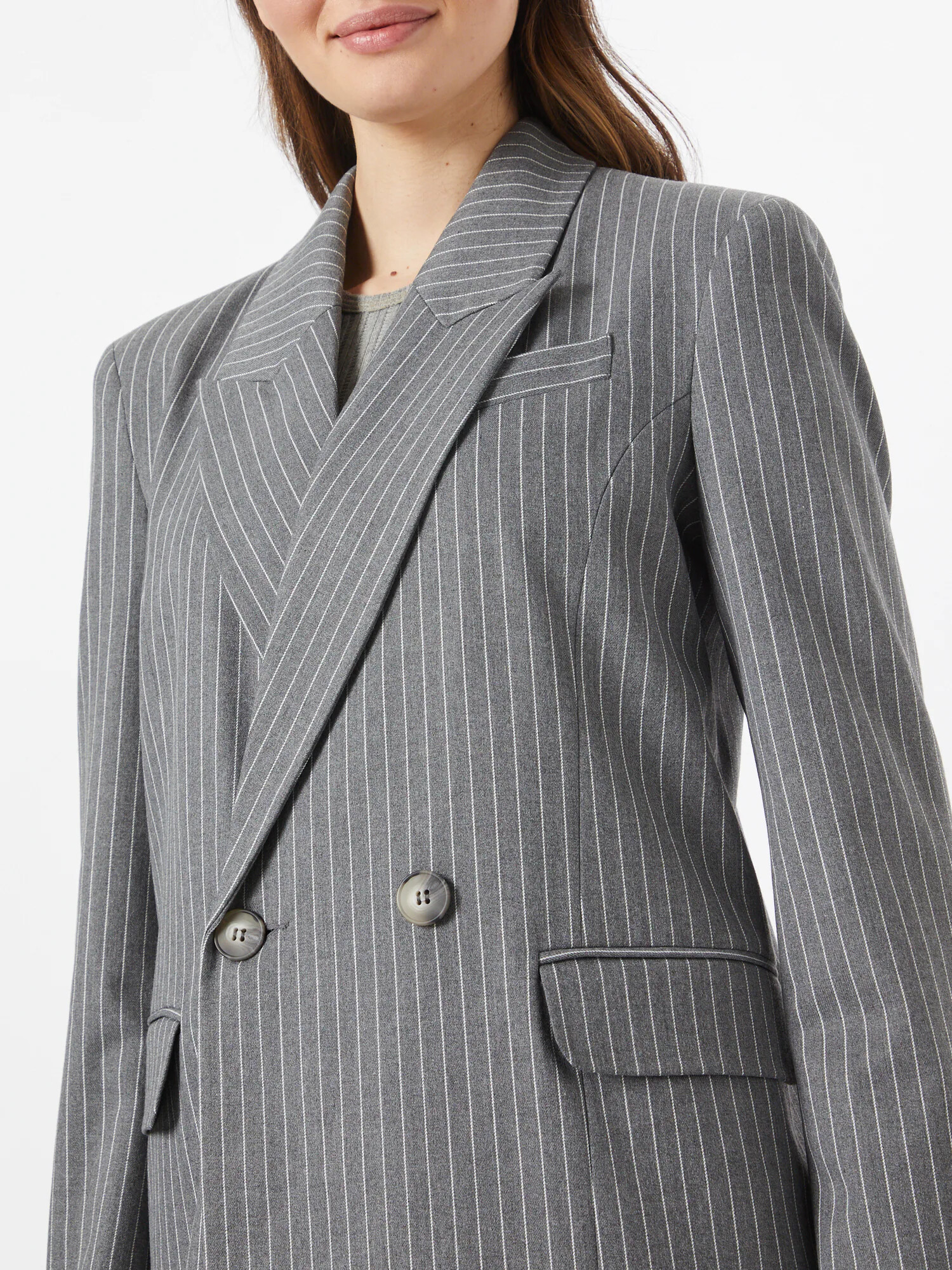 River Island Blazer siva / bela - Pepit.si