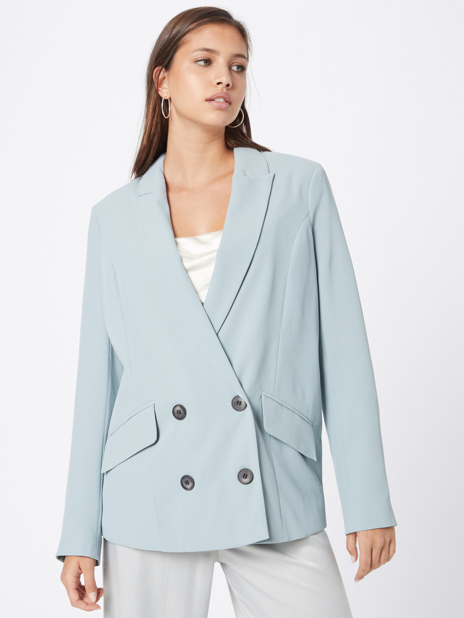 River Island Blazer svetlo modra - Pepit.si