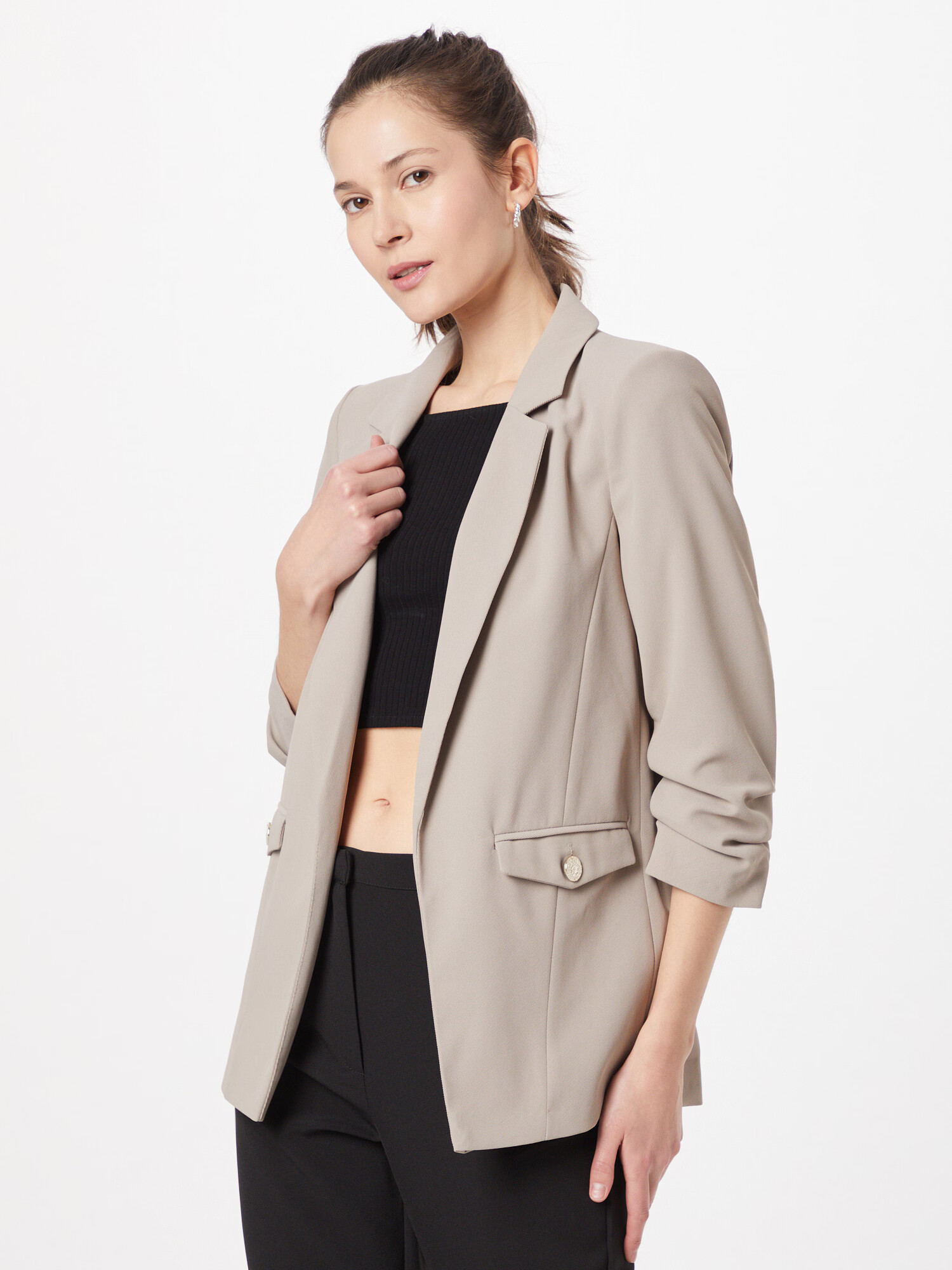 River Island Blazer temno bež - Pepit.si