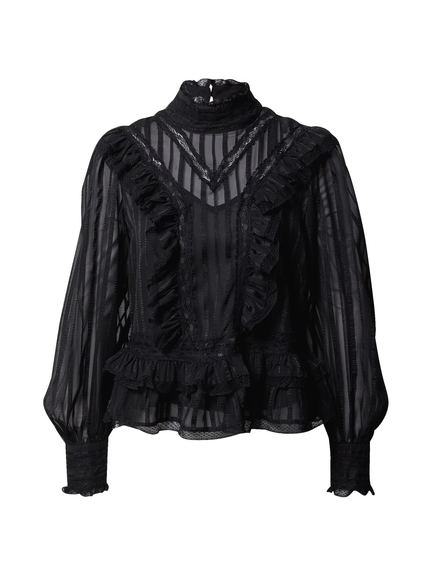 River Island Bluse 'VICTORIANA' črna - Pepit.si