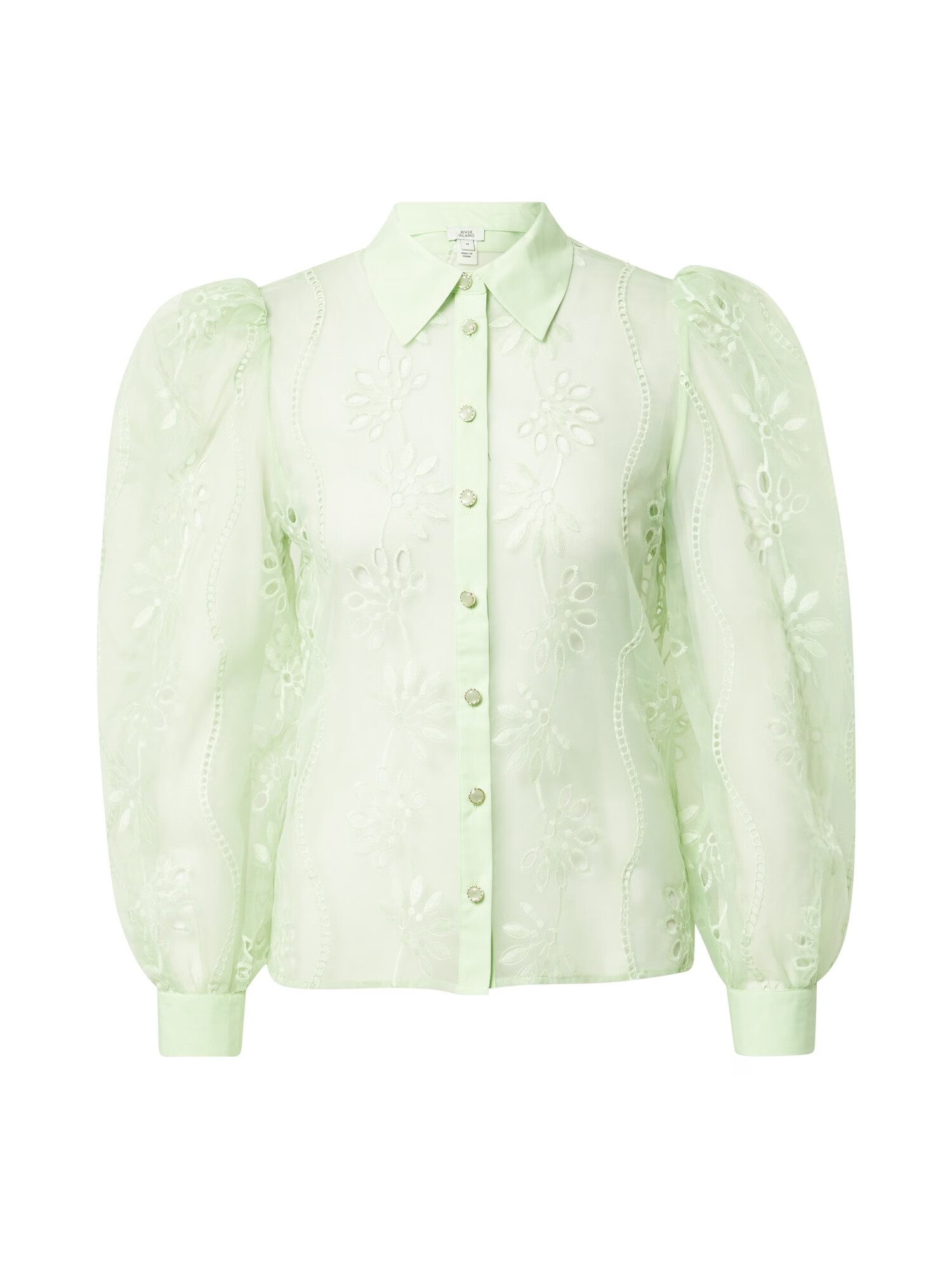 River Island Bluza 'DARCY' pastelno zelena - Pepit.si