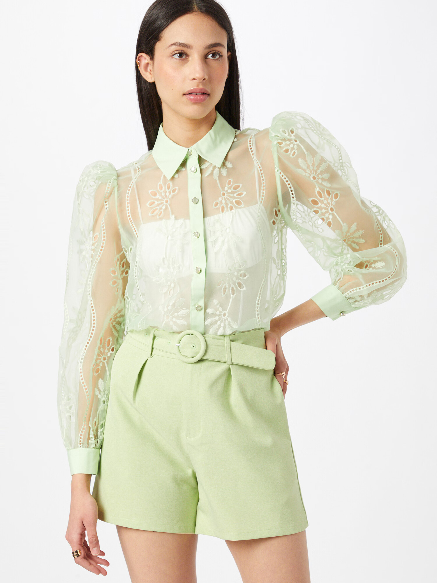 River Island Bluza 'DARCY' pastelno zelena - Pepit.si