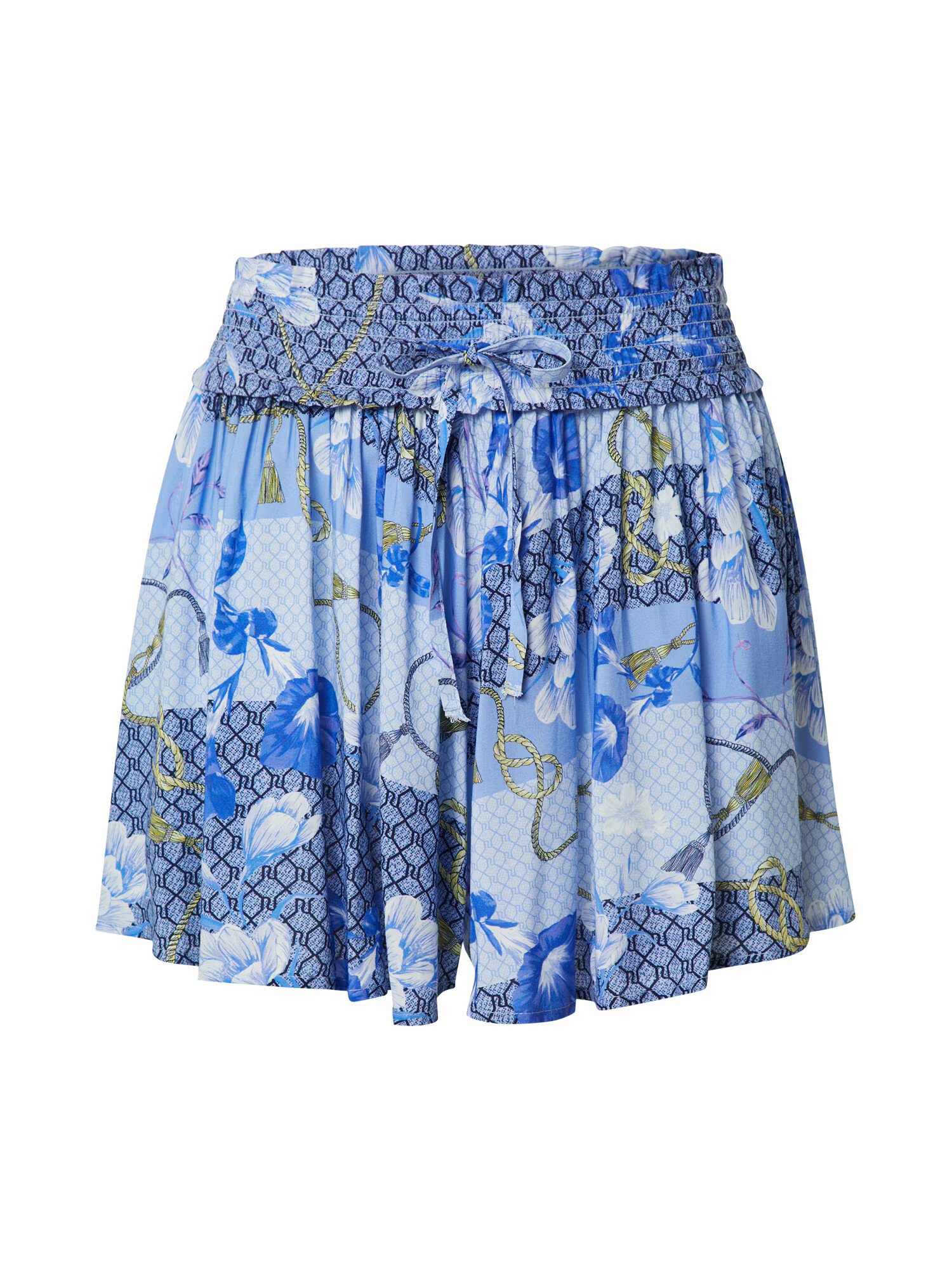 River Island Shorts 'Tie' svetlo modra / zlata / bela - Pepit.si