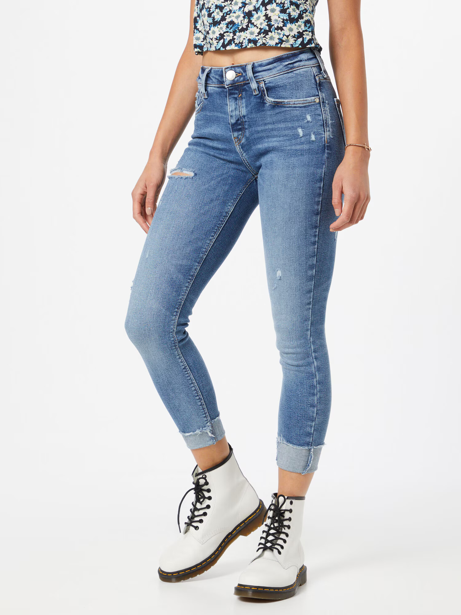 River Island Kavbojke 'Amelie' moder denim - Pepit.si