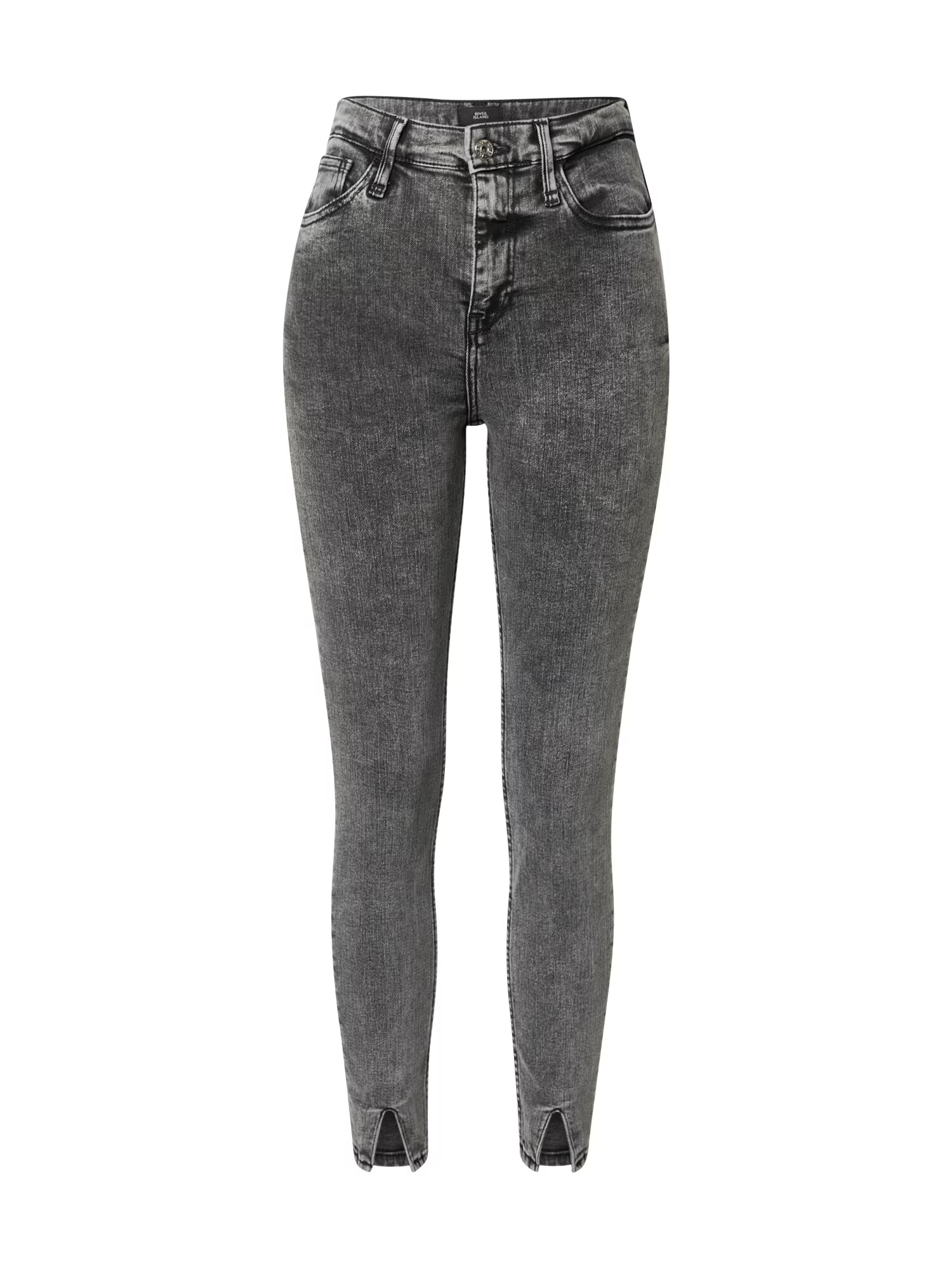 River Island Kavbojke črn denim - Pepit.si