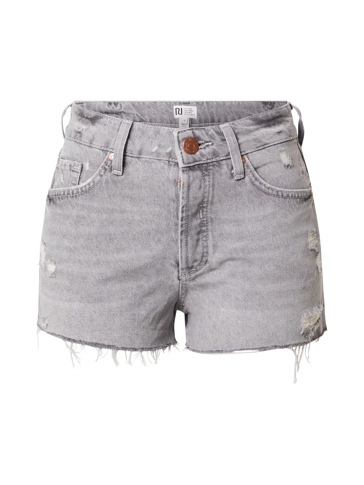 River Island Kavbojke 'HANNAH' siv denim - Pepit.si