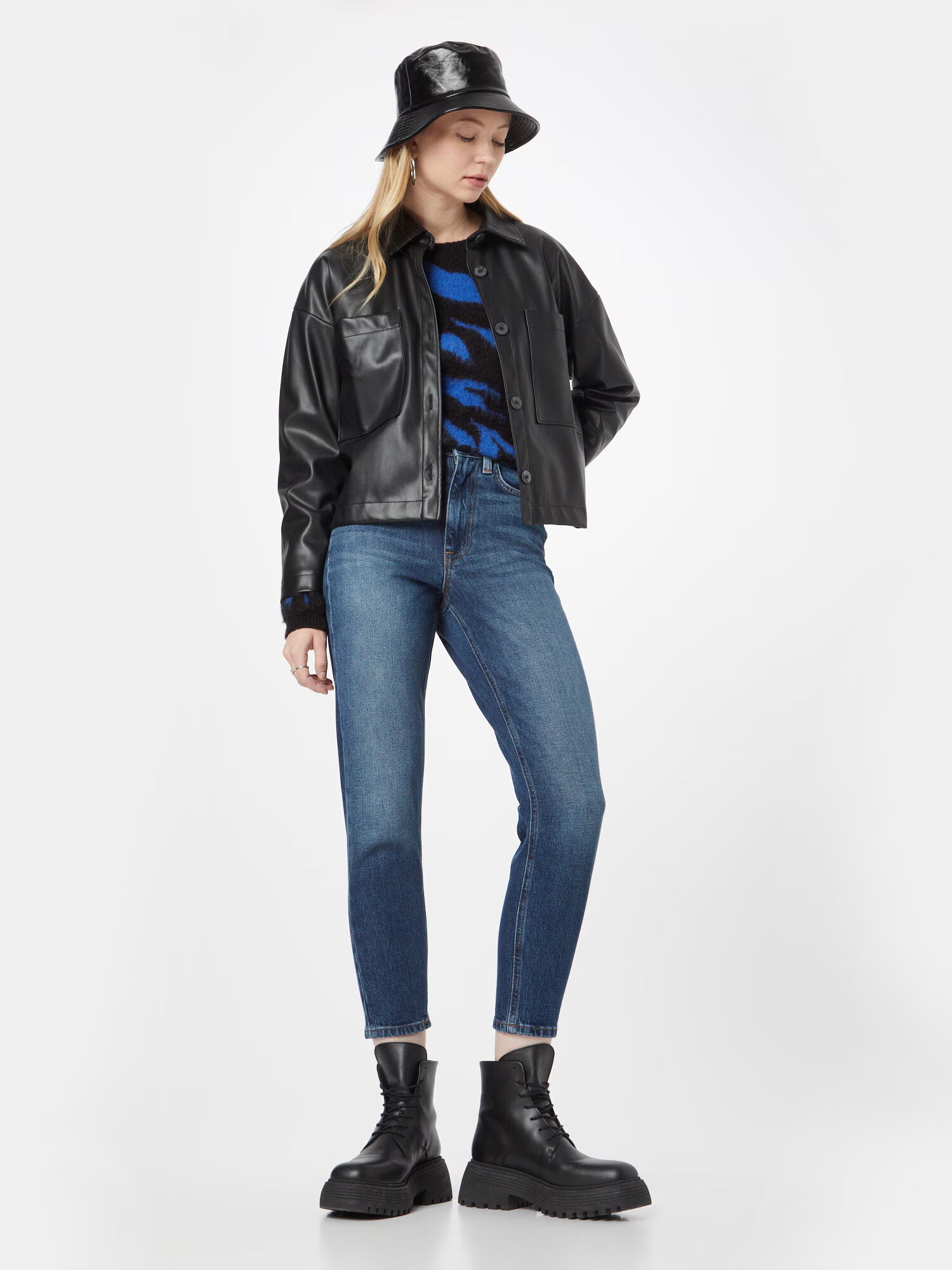 River Island Kavbojke 'LEANNE' moder denim - Pepit.si