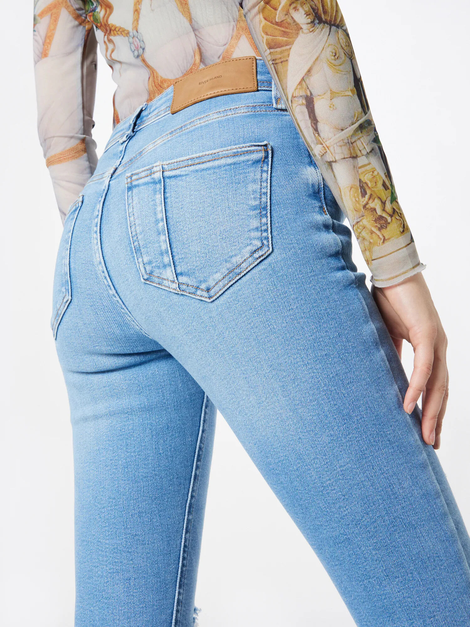 River Island Kavbojke moder denim - Pepit.si