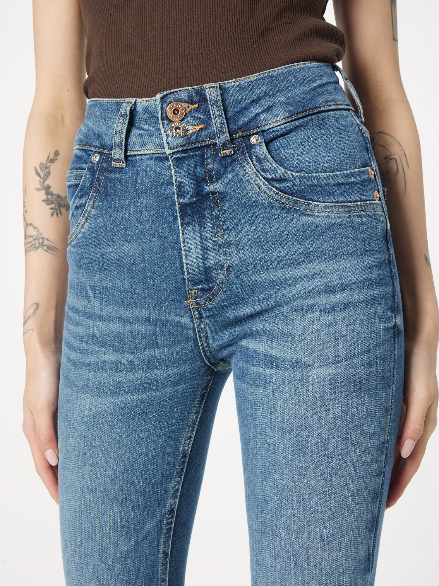 River Island Kavbojke moder denim - Pepit.si