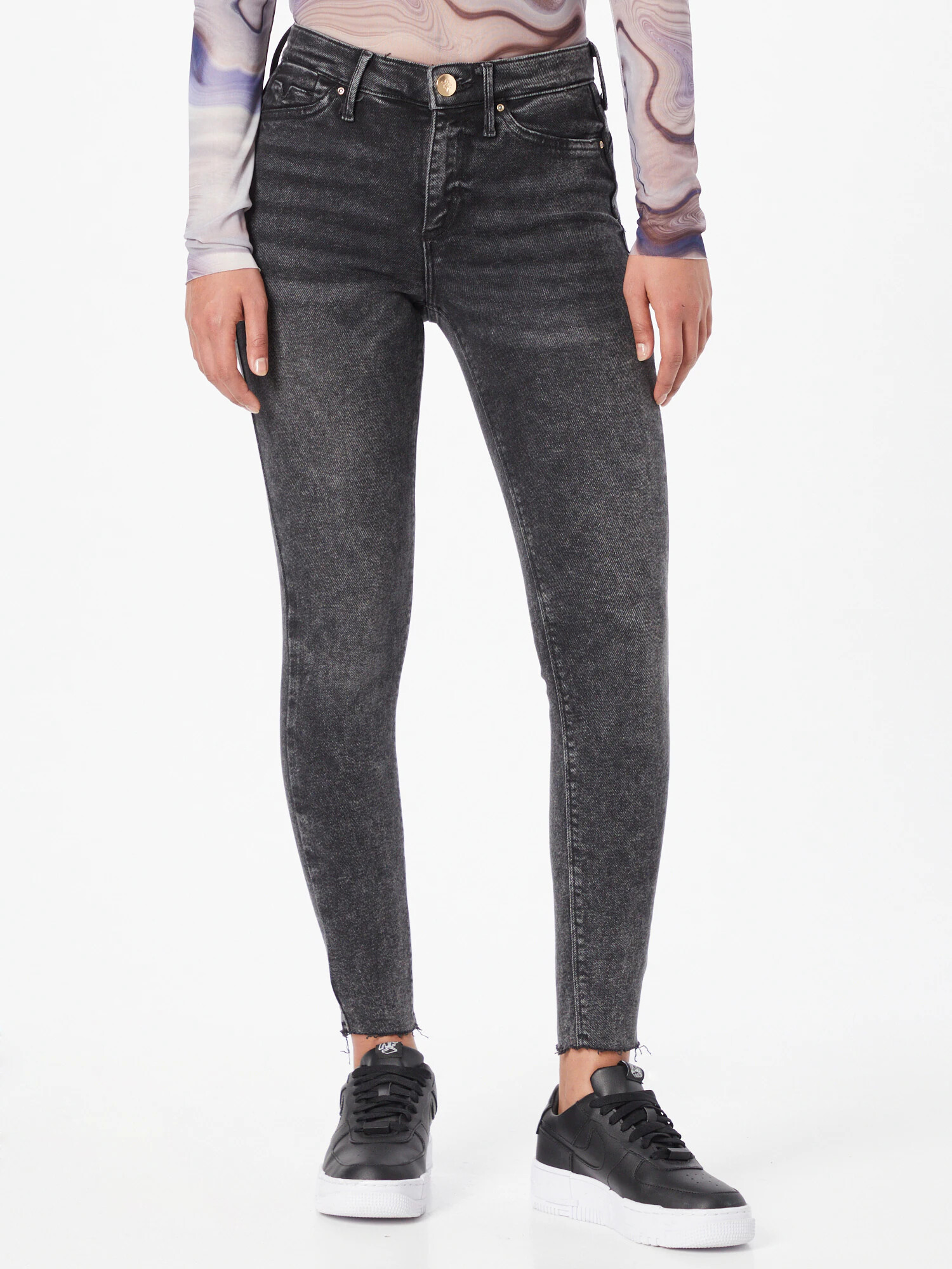 River Island Kavbojke 'MOLLY' črn denim - Pepit.si