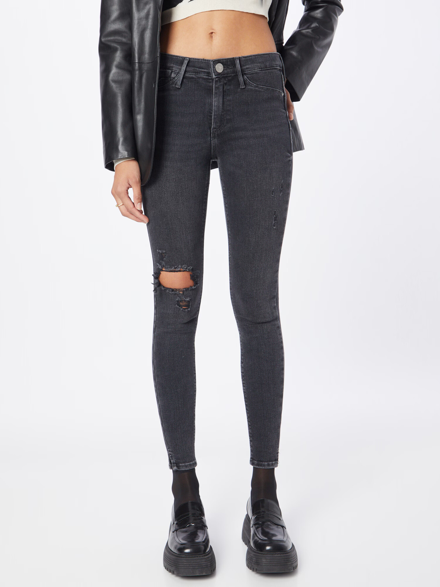 River Island Kavbojke 'MOLLY' črn denim - Pepit.si