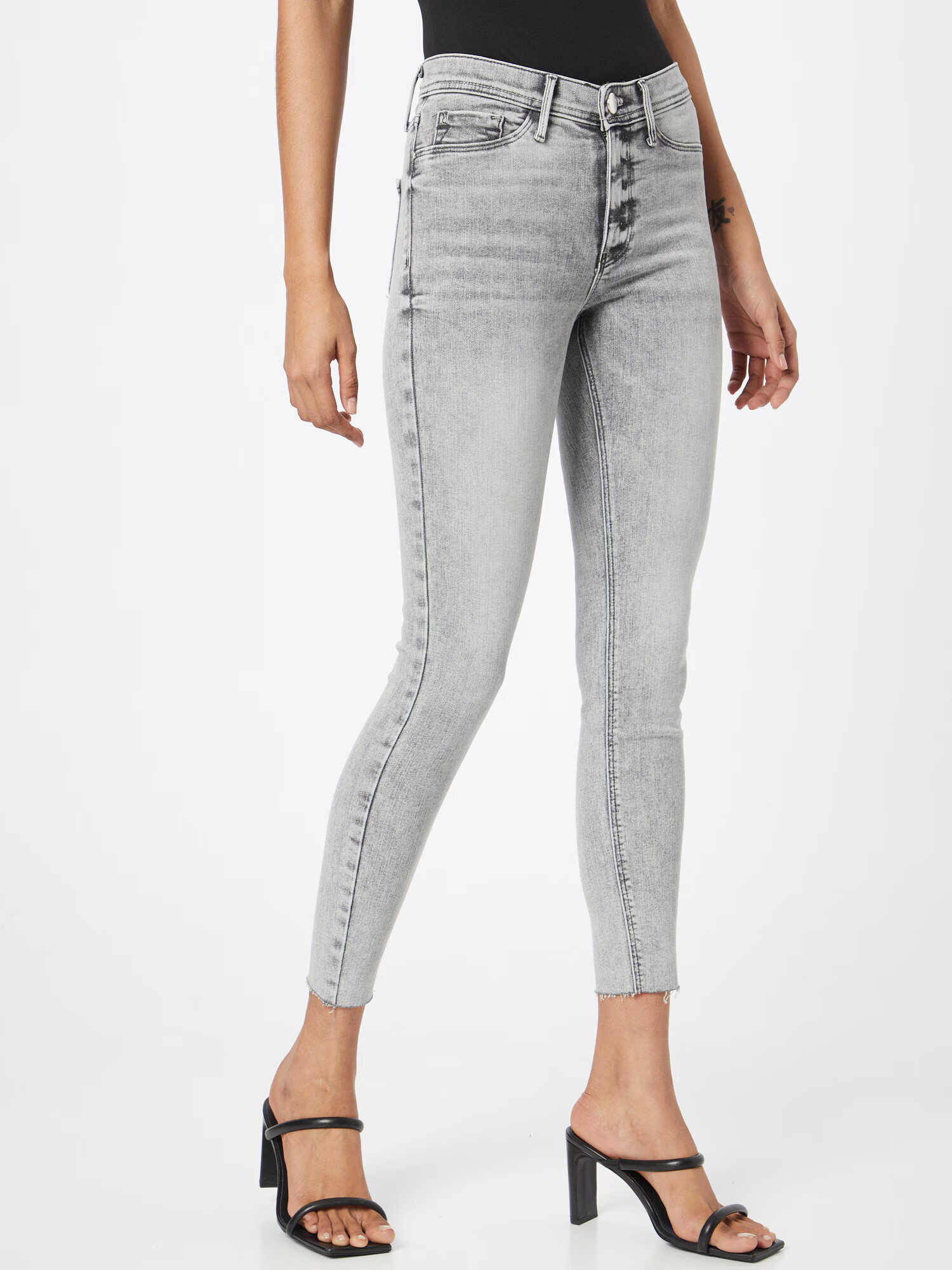 River Island Kavbojke 'MOLLY' siv denim - Pepit.si