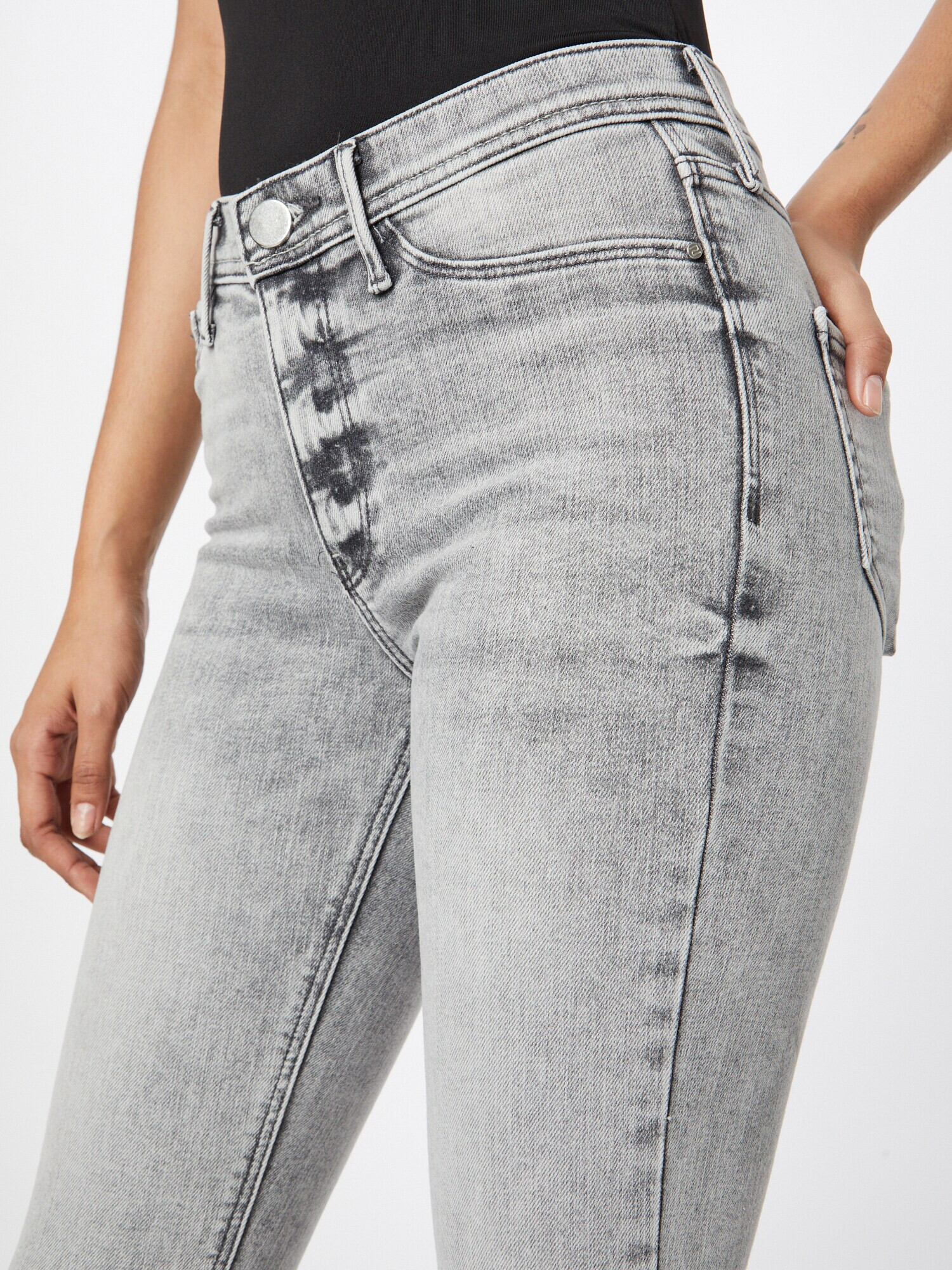 River Island Kavbojke 'MOLLY' siv denim - Pepit.si