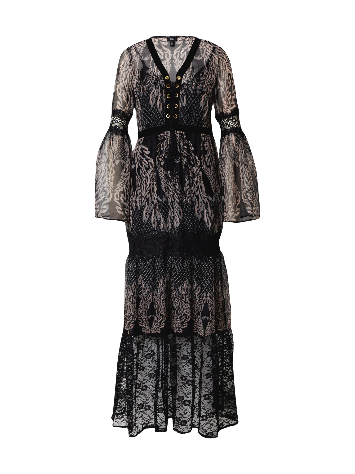 River Island Kleid 'Victoriana' črna - Pepit.si