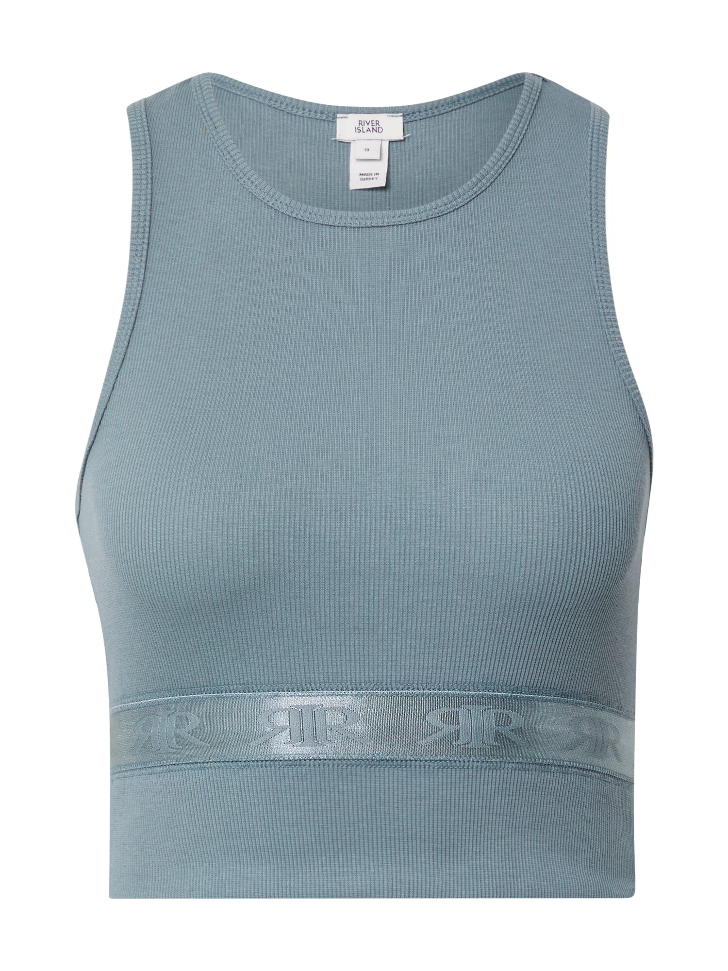 River Island Top 'RACER' pastelno modra - Pepit.si