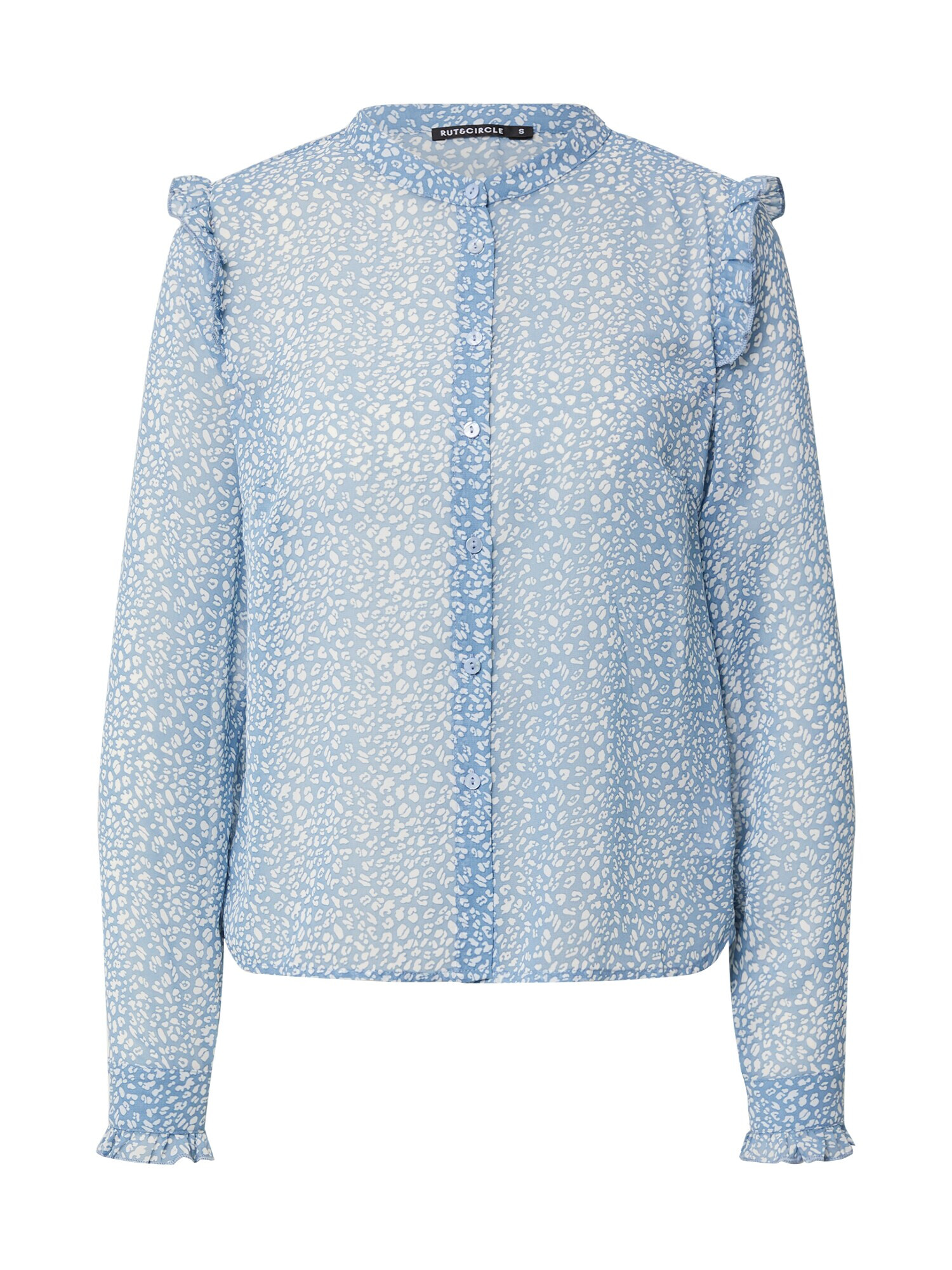 Rut & Circle Bluse 'VIVIAN' bela / modra - Pepit.si