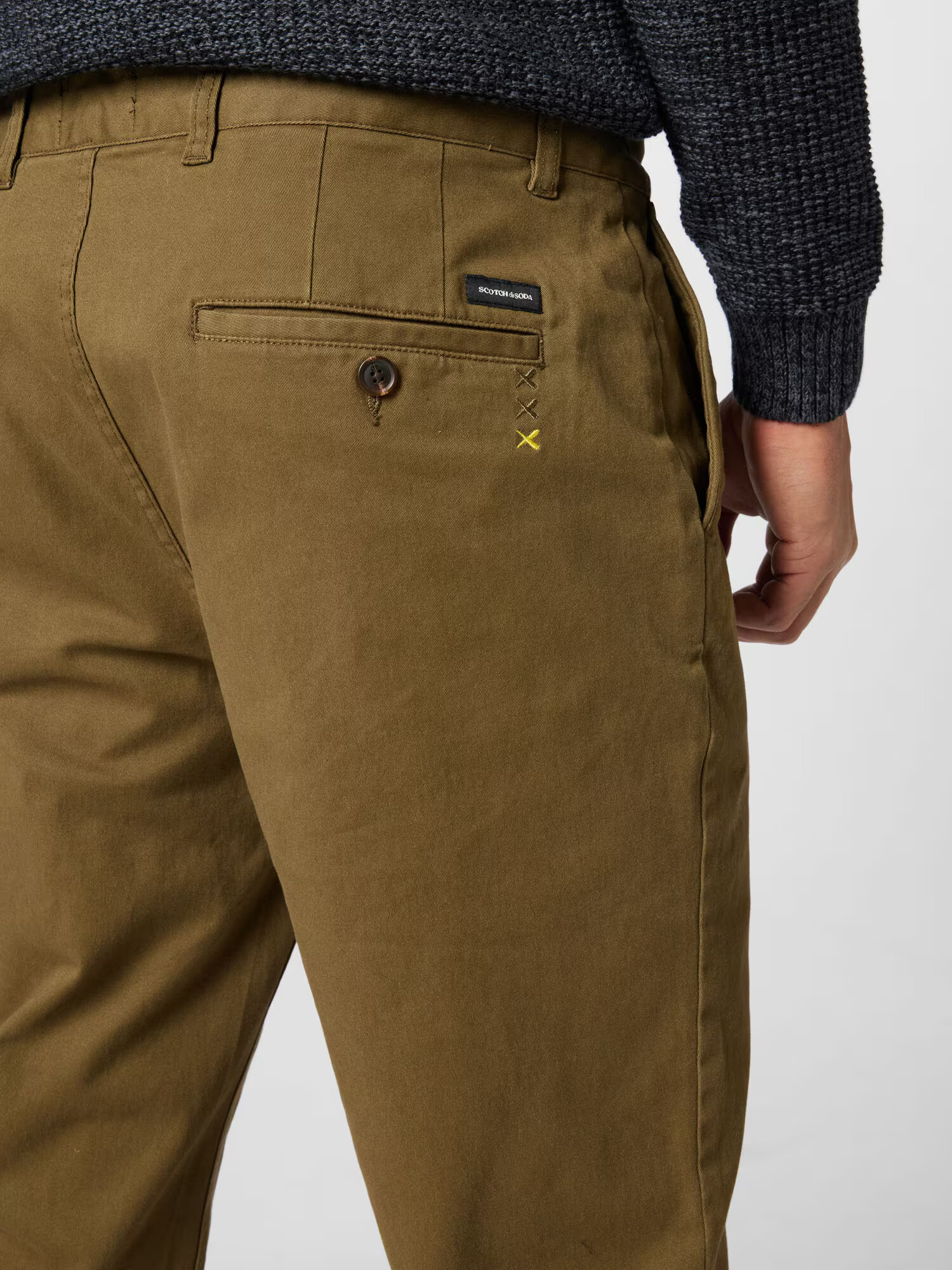 SCOTCH & SODA Chino hlače 'STUART' kaki - Pepit.si