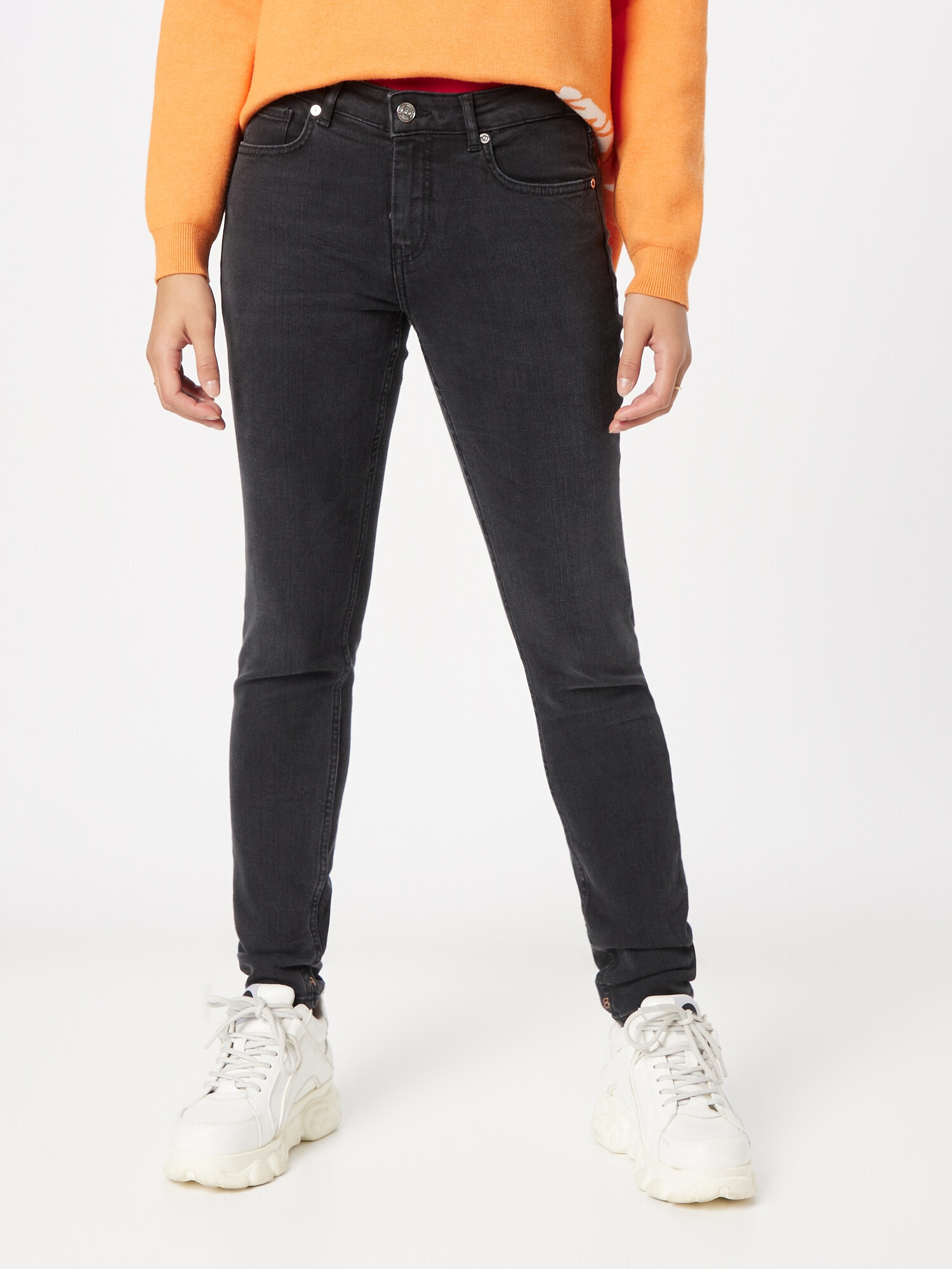 SCOTCH & SODA Kavbojke 'Essentials Bohemienne skinny jeans' črn denim - Pepit.si