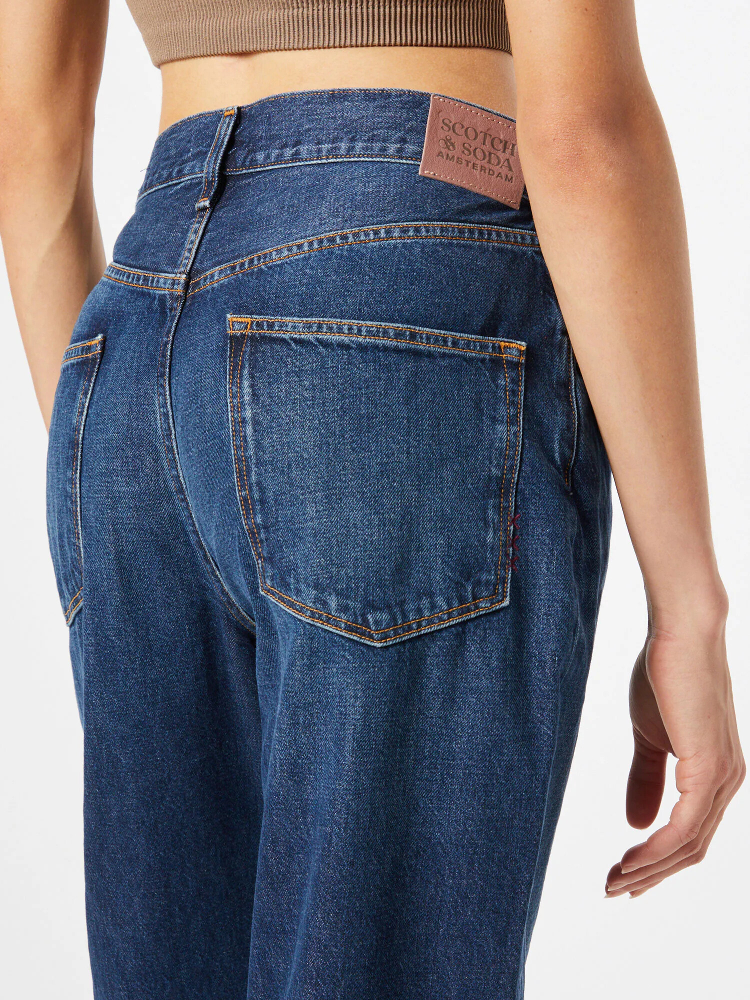 SCOTCH & SODA Kavbojke 'The Bay boyfriend jeans in organic cotto' moder denim - Pepit.si