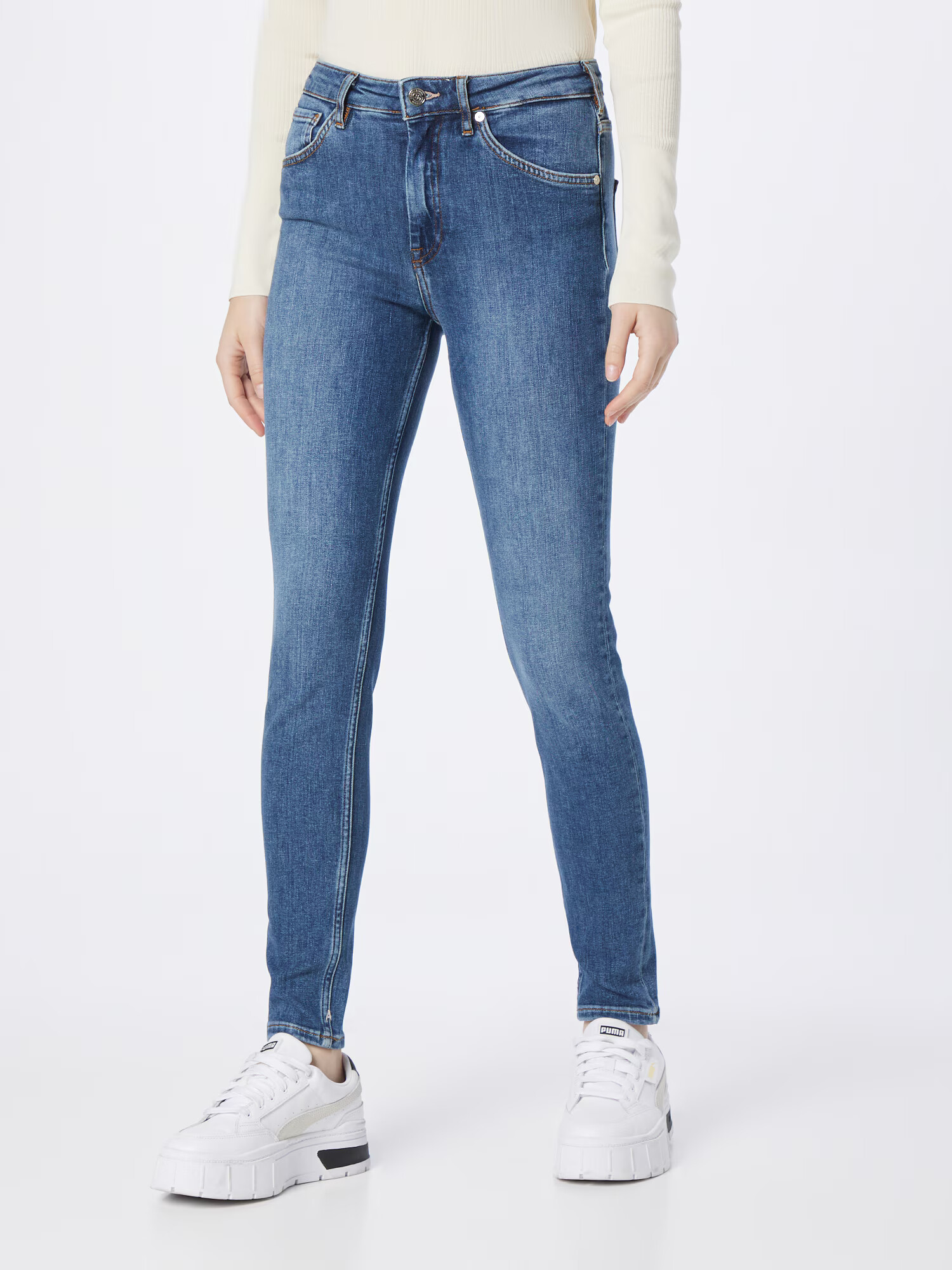 SCOTCH & SODA Kavbojke 'Essentials Haut skinny jeans' moder denim - Pepit.si