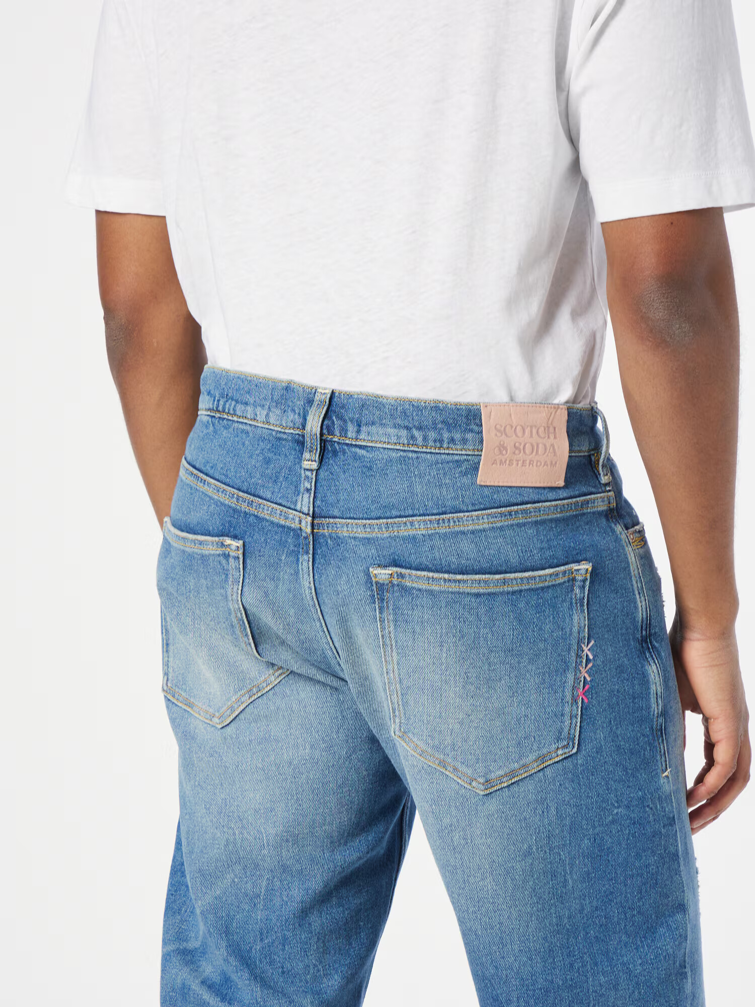 SCOTCH & SODA Kavbojke 'The Drop regular tapered jeans — Blue Li' moder denim - Pepit.si