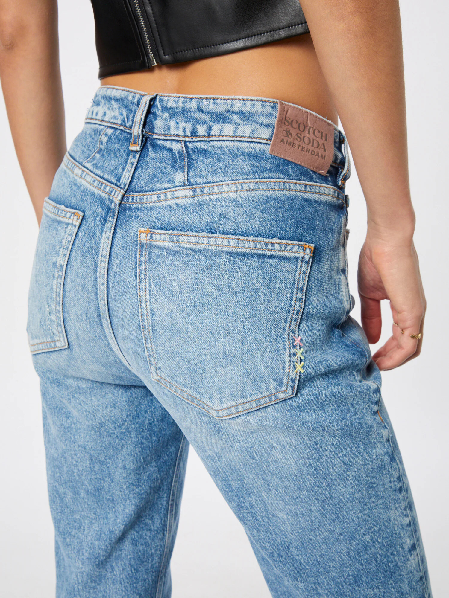 SCOTCH & SODA Kavbojke 'High Five slim jeans — Reawaken' moder denim - Pepit.si