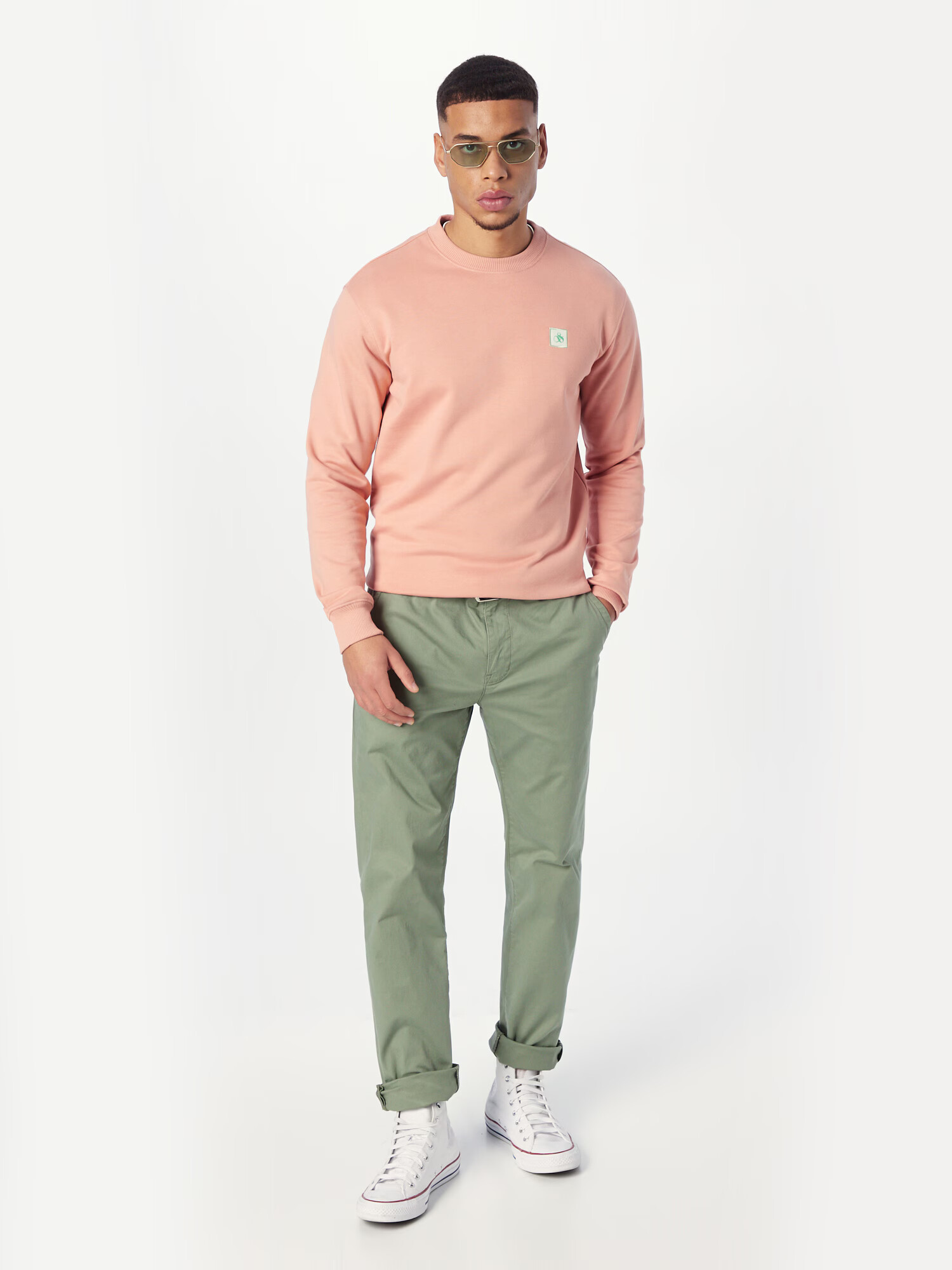 SCOTCH & SODA Majica zelena / rosé / bela - Pepit.si