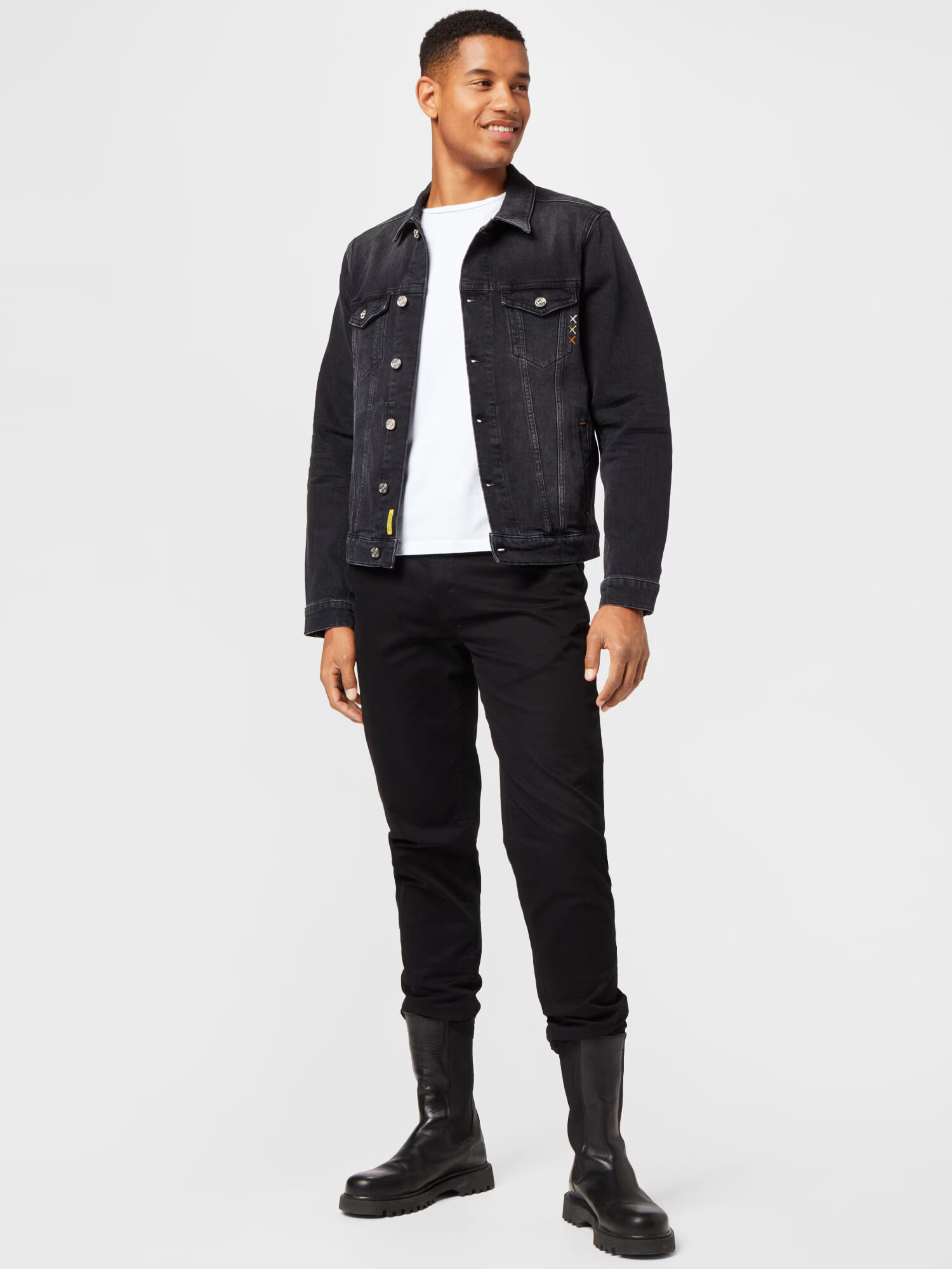 SCOTCH & SODA Prehodna jakna siv denim - Pepit.si