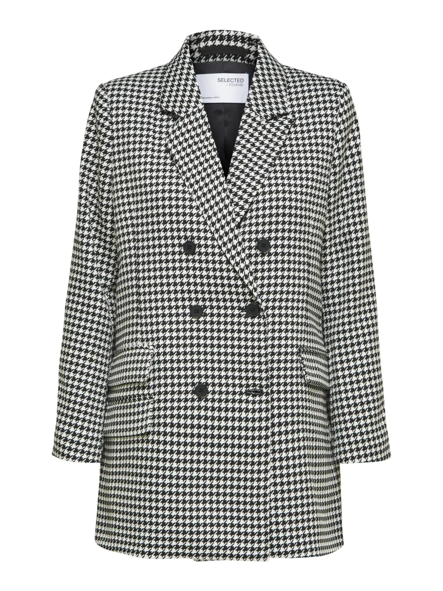 SELECTED FEMME Blazer bela / črna - Pepit.si