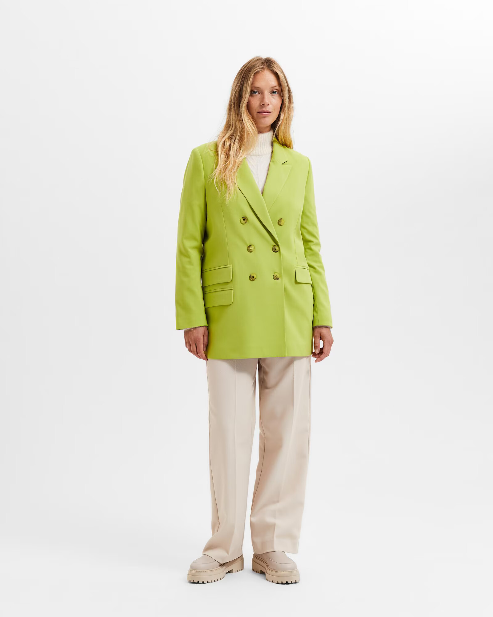 SELECTED FEMME Blazer svetlo zelena - Pepit.si