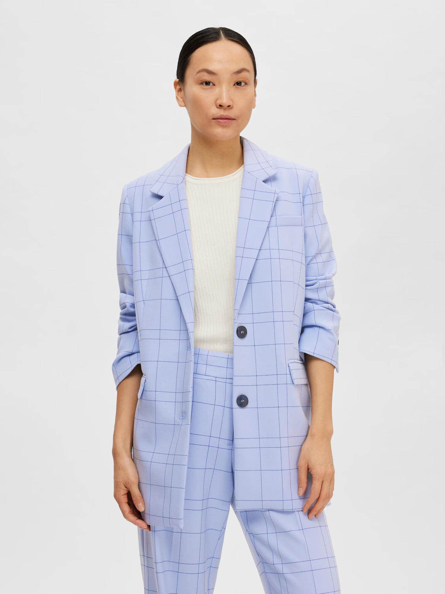 SELECTED FEMME Blazer 'THEA' modra / nebeško modra - Pepit.si