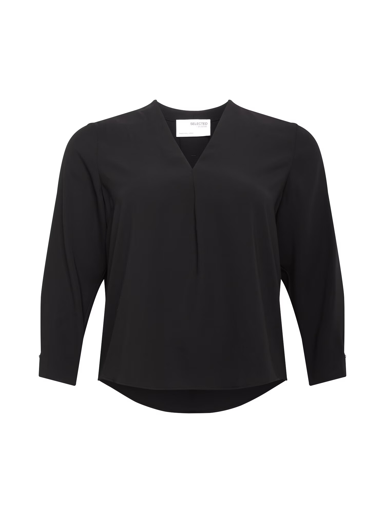 Selected Femme Curve Bluza črna - Pepit.si