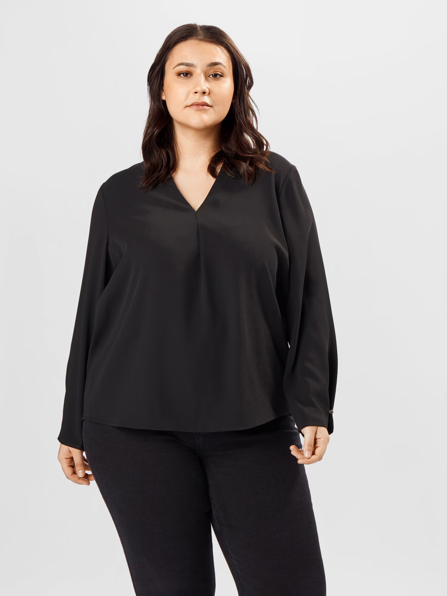 Selected Femme Curve Bluza črna - Pepit.si