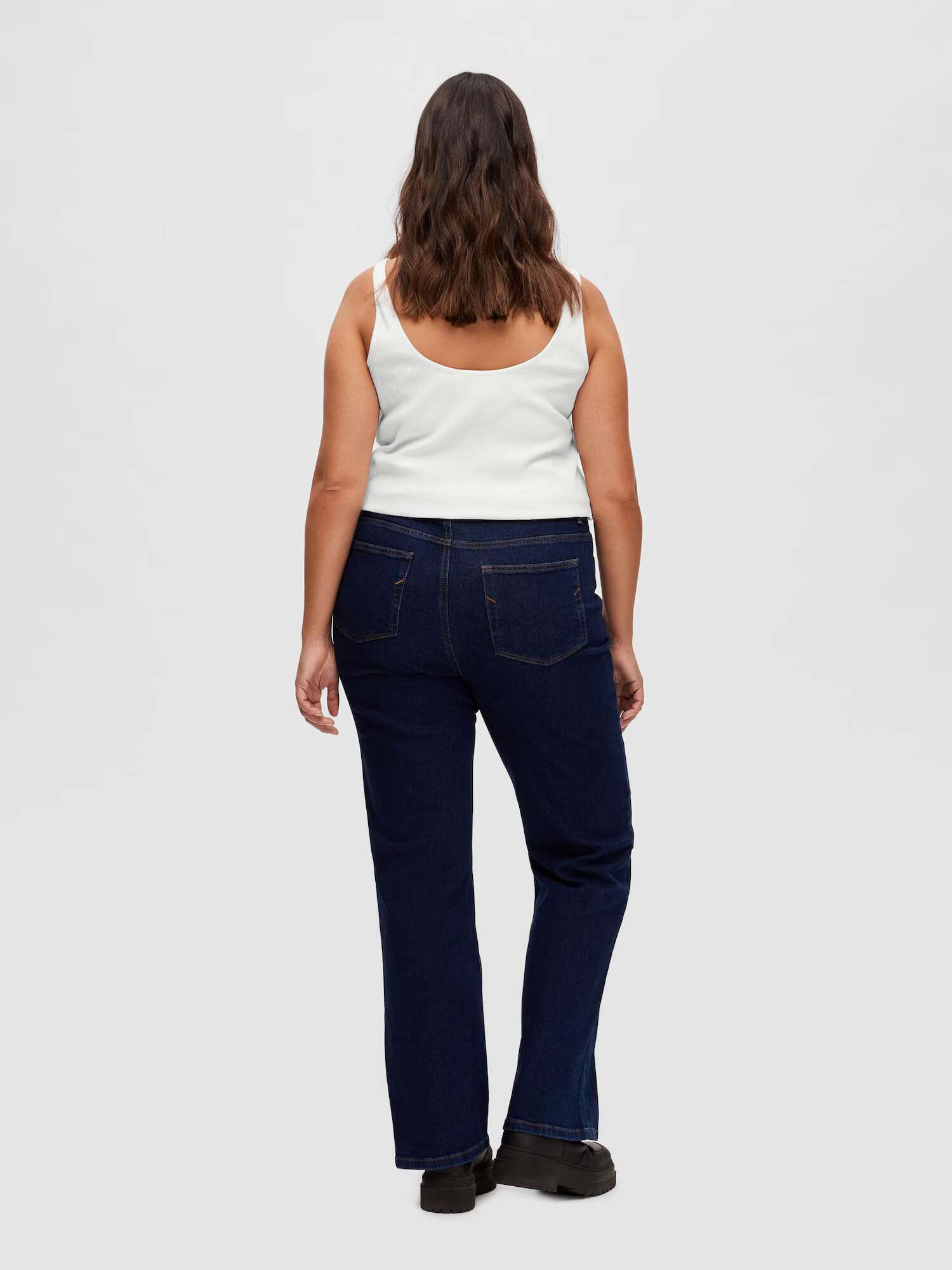 Selected Femme Curve Kavbojke 'Brigitte' moder denim - Pepit.si