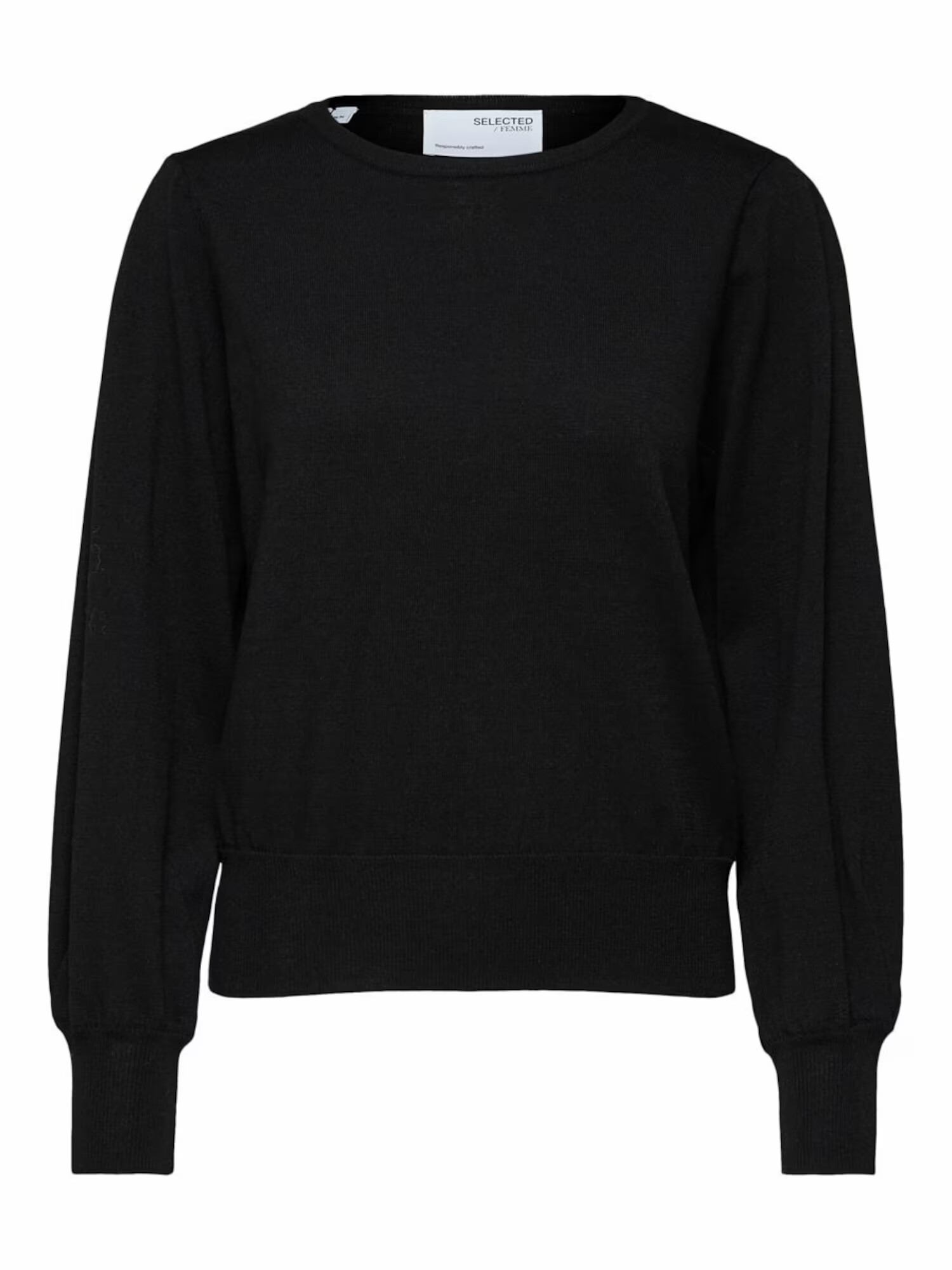 Selected Femme Curve Pullover 'MANDA' črna - Pepit.si