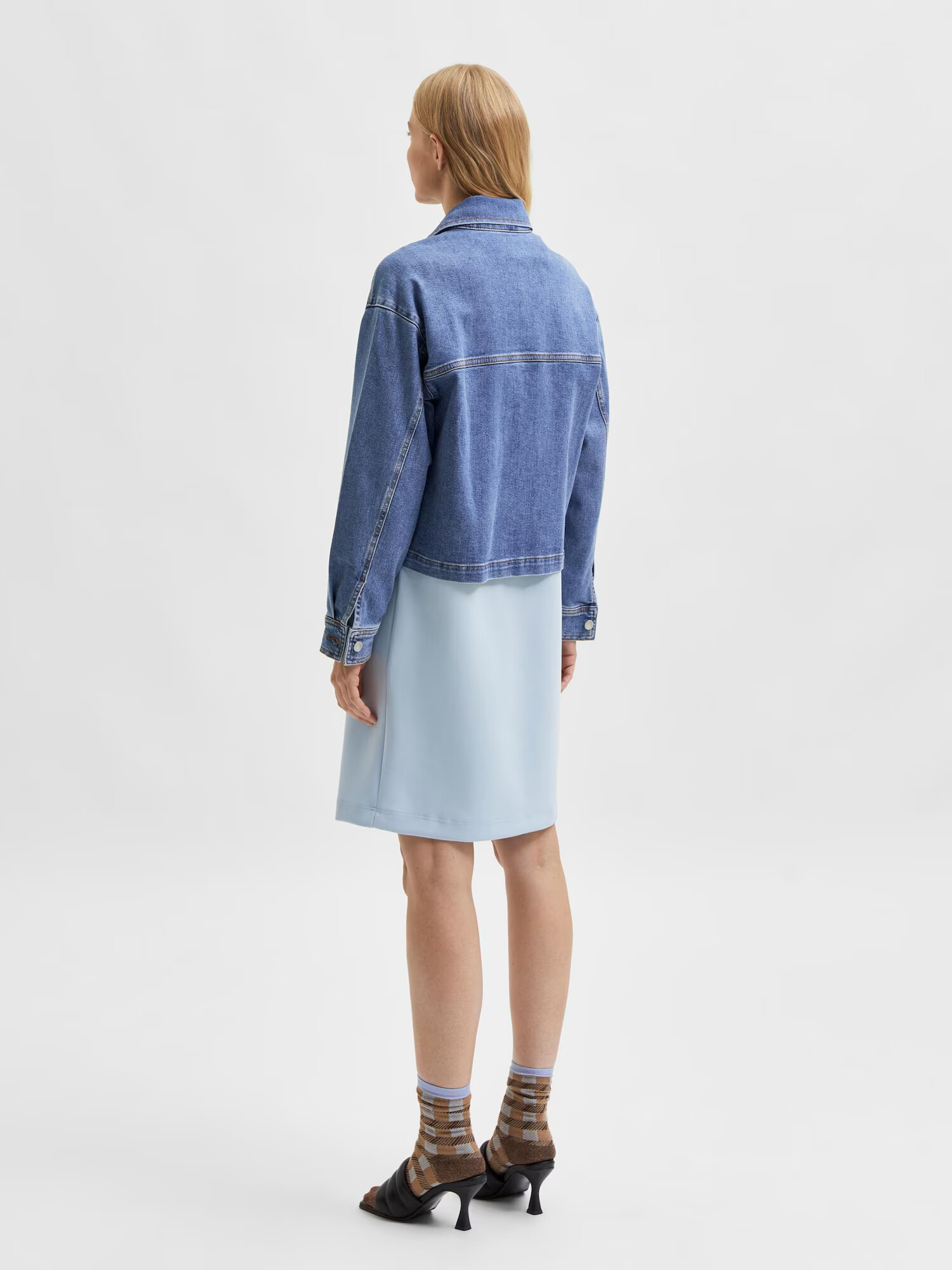 SELECTED FEMME Prehodna jakna 'Karla' moder denim - Pepit.si