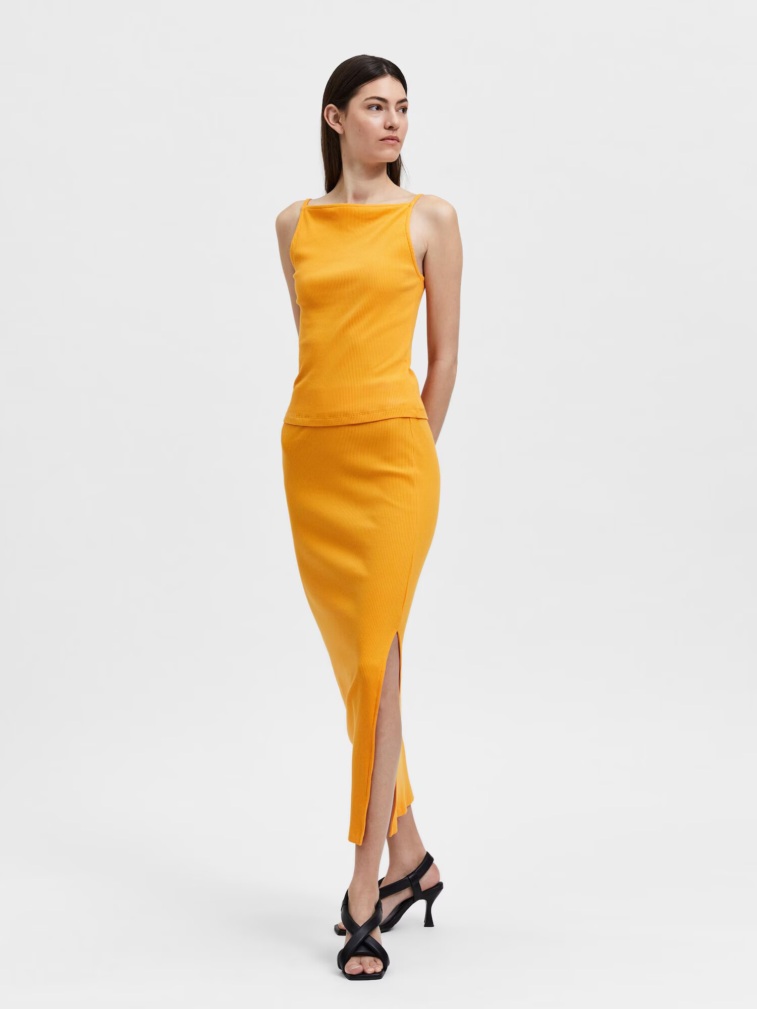 SELECTED FEMME Top 'LAURY' mandarina - Pepit.si