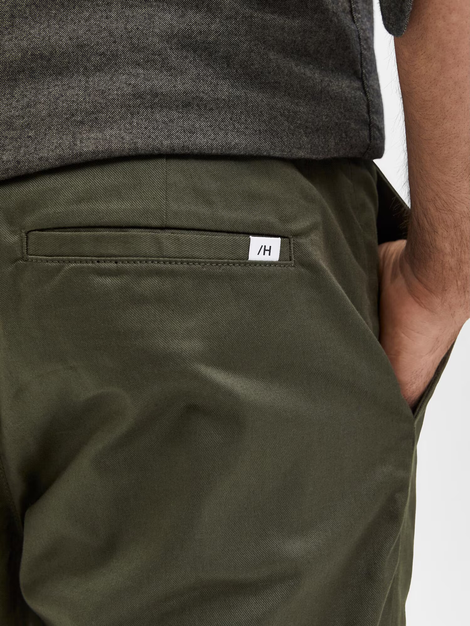 SELECTED HOMME Chino hlače 'Salford' temno zelena - Pepit.si