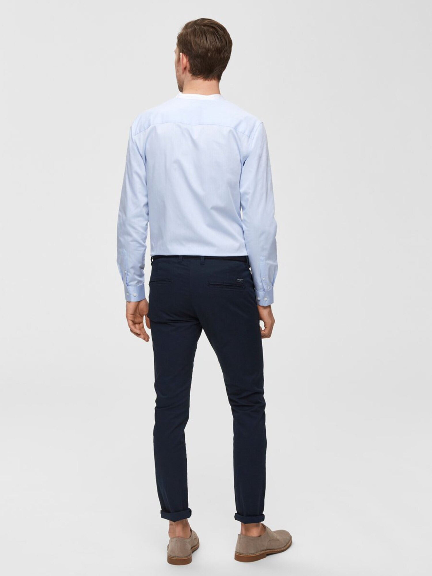 SELECTED HOMME Chino hlače 'SHHYARD SLIM FIT' mornarska - Pepit.si