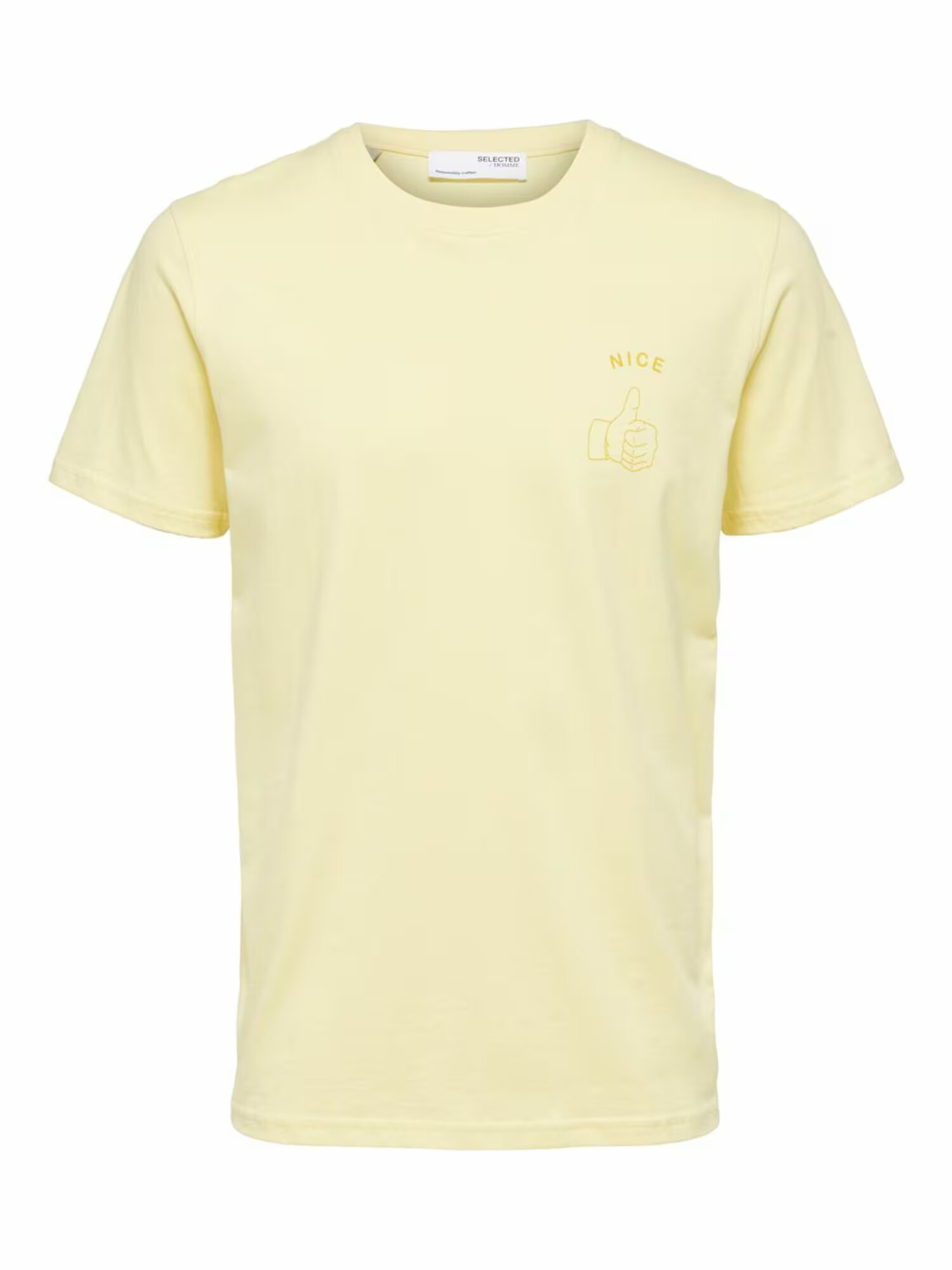 SELECTED HOMME T-Shirt rumena - Pepit.si