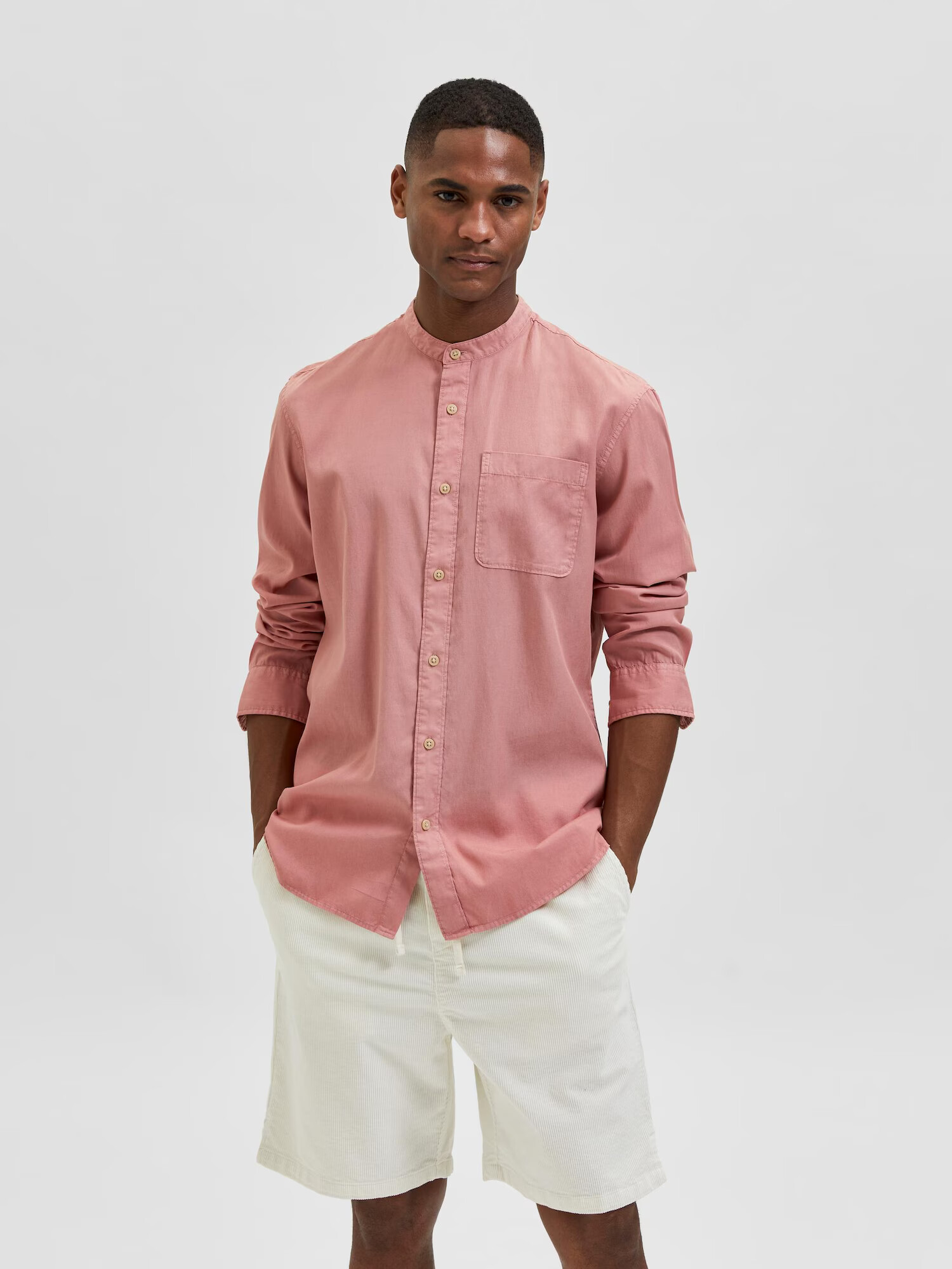 SELECTED HOMME Srajca 'Rick' rosé - Pepit.si